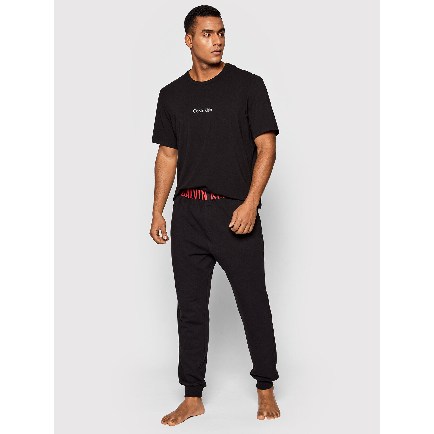 Calvin Klein Underwear Cămașă pijama 000NM2170E Negru Relaxed Fit - Pled.ro