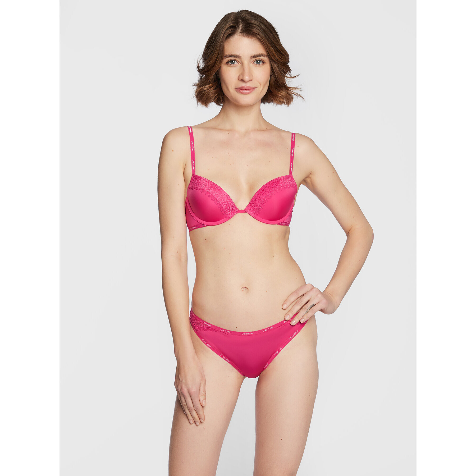 Calvin Klein Underwear Chilot brazilian 000QF5152E Roz - Pled.ro