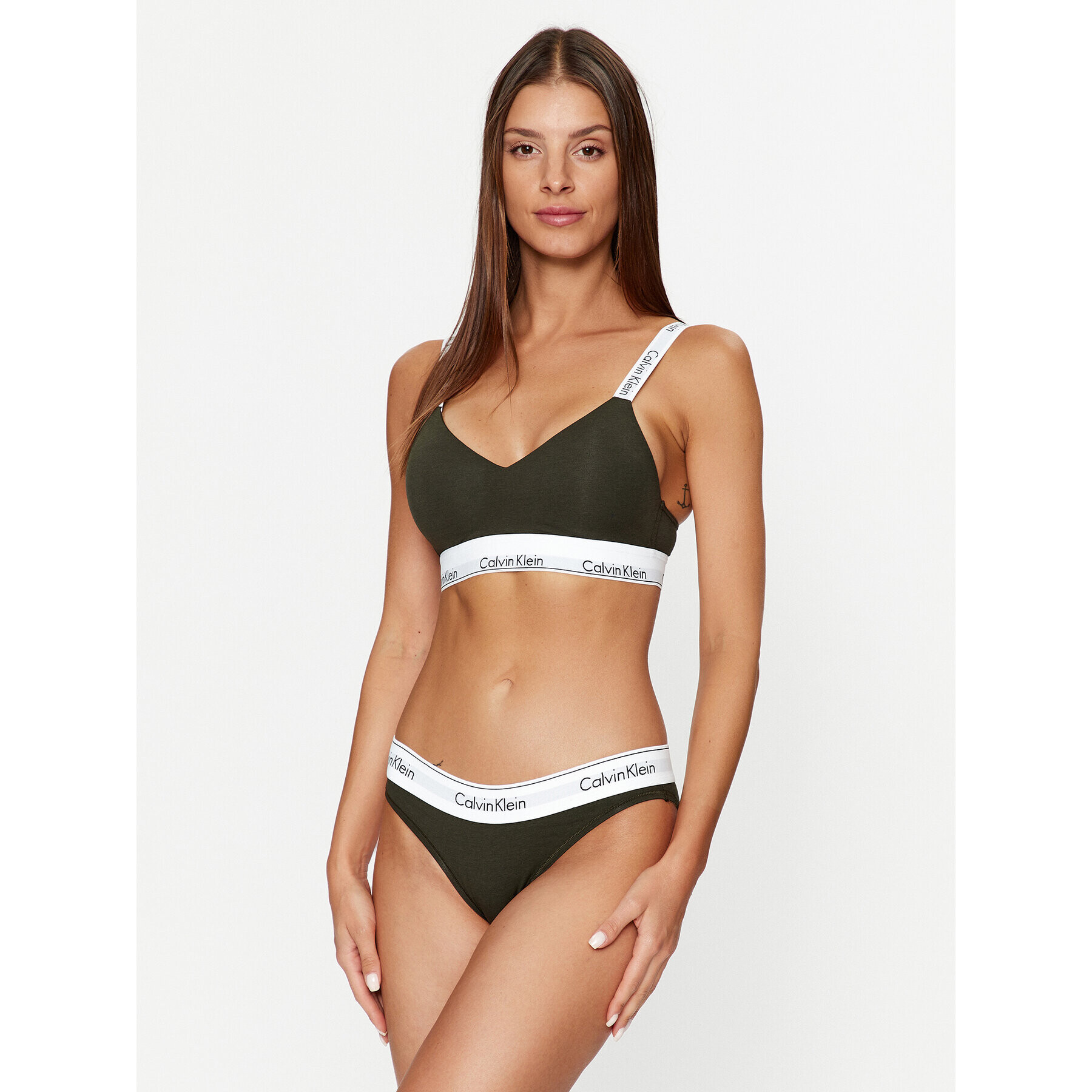 Calvin Klein Underwear Chilot clasic 0000F3787E Verde - Pled.ro