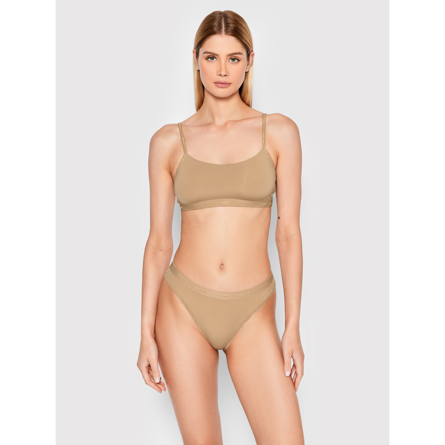 Calvin Klein Underwear Chilot clasic 000QF6761E Bej - Pled.ro