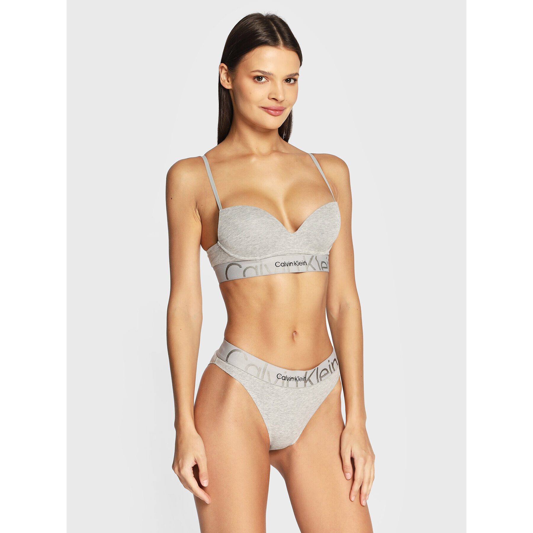 Calvin Klein Underwear Chilot clasic 000QF6993E Gri - Pled.ro