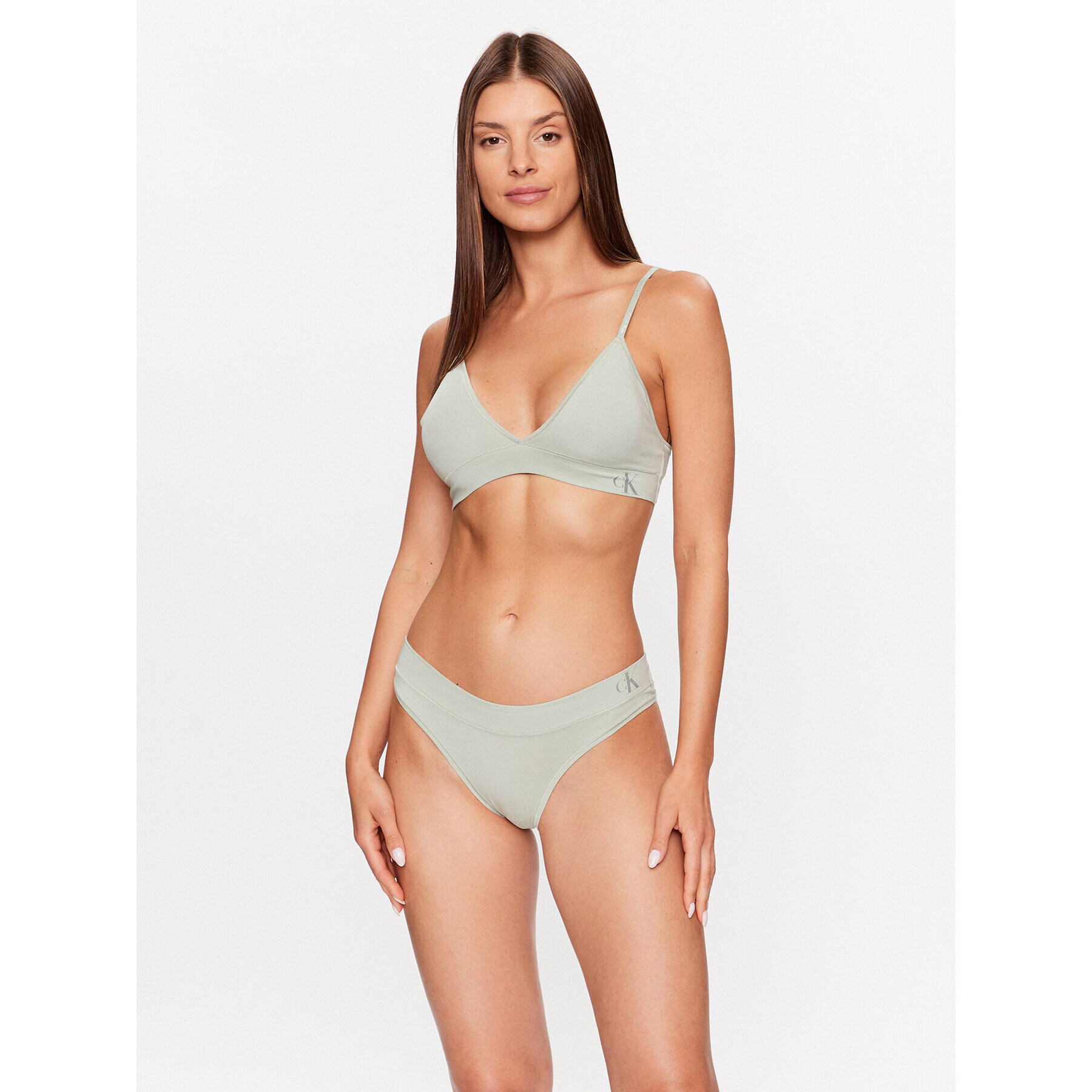 Calvin Klein Underwear Chilot clasic 000QF7090E Verde - Pled.ro