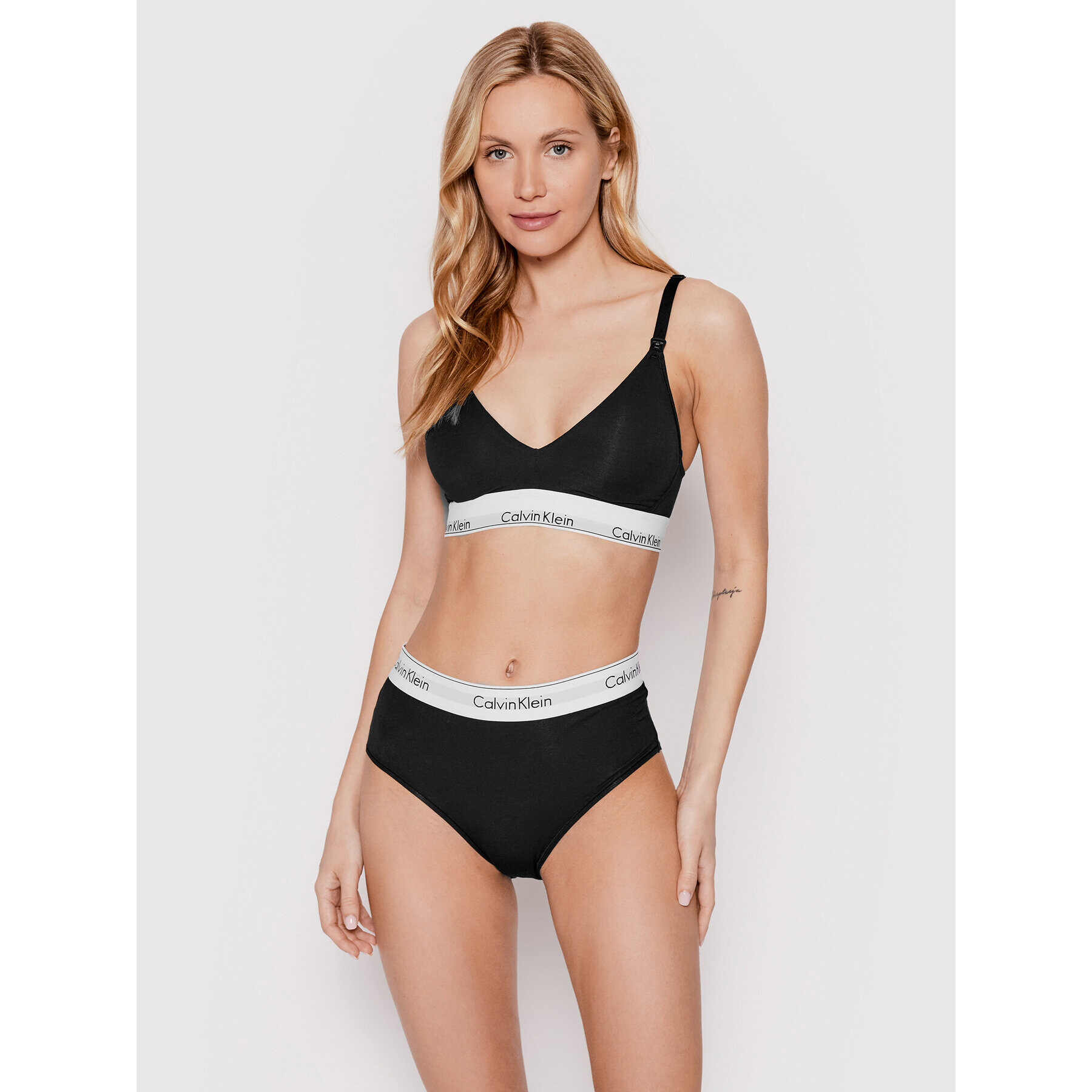 Calvin Klein Underwear Chilot clasic Modern Cotton 000QF6280E Negru - Pled.ro