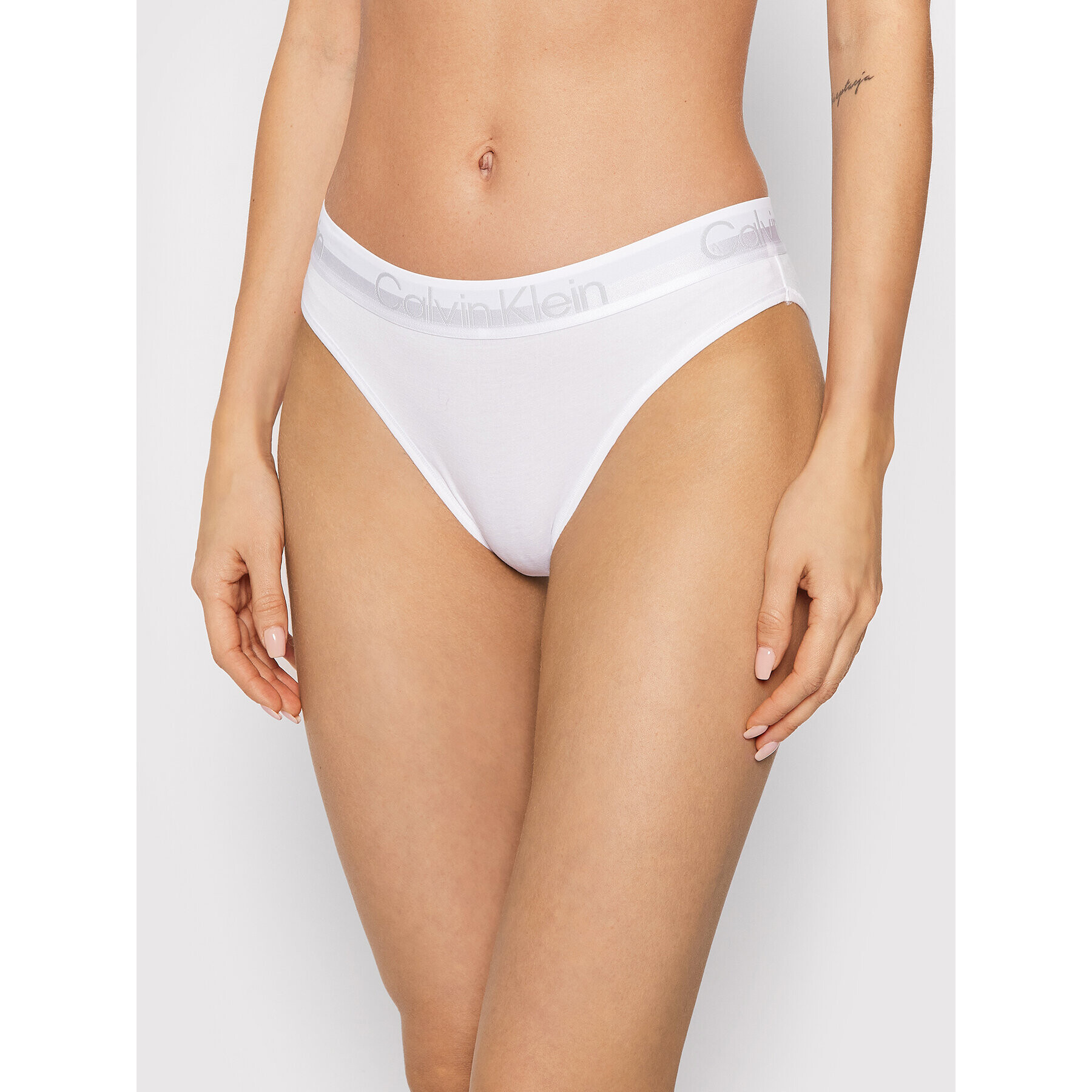 Calvin Klein Underwear Chilot clasic Modern Structure 000QF6687E Alb - Pled.ro