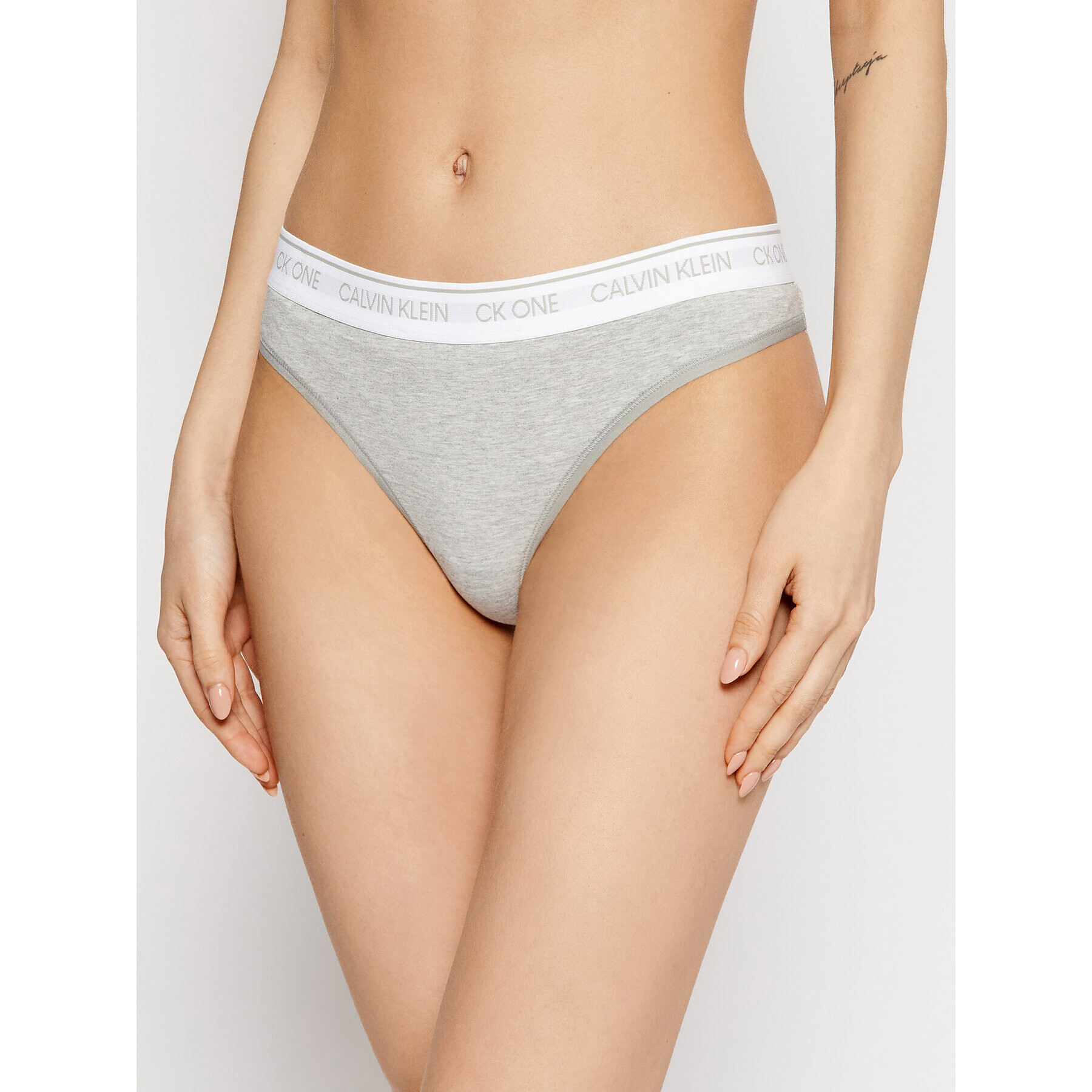 Calvin Klein Underwear Chilot tanga 000QF5733E Gri - Pled.ro