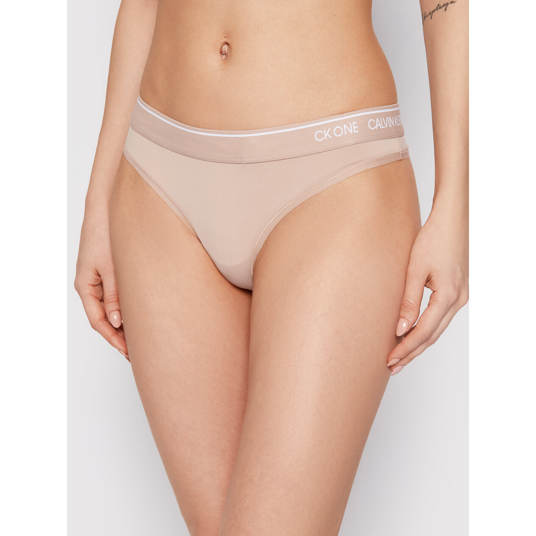 Calvin Klein Underwear Chilot tanga 000QF5743E Bej - Pled.ro