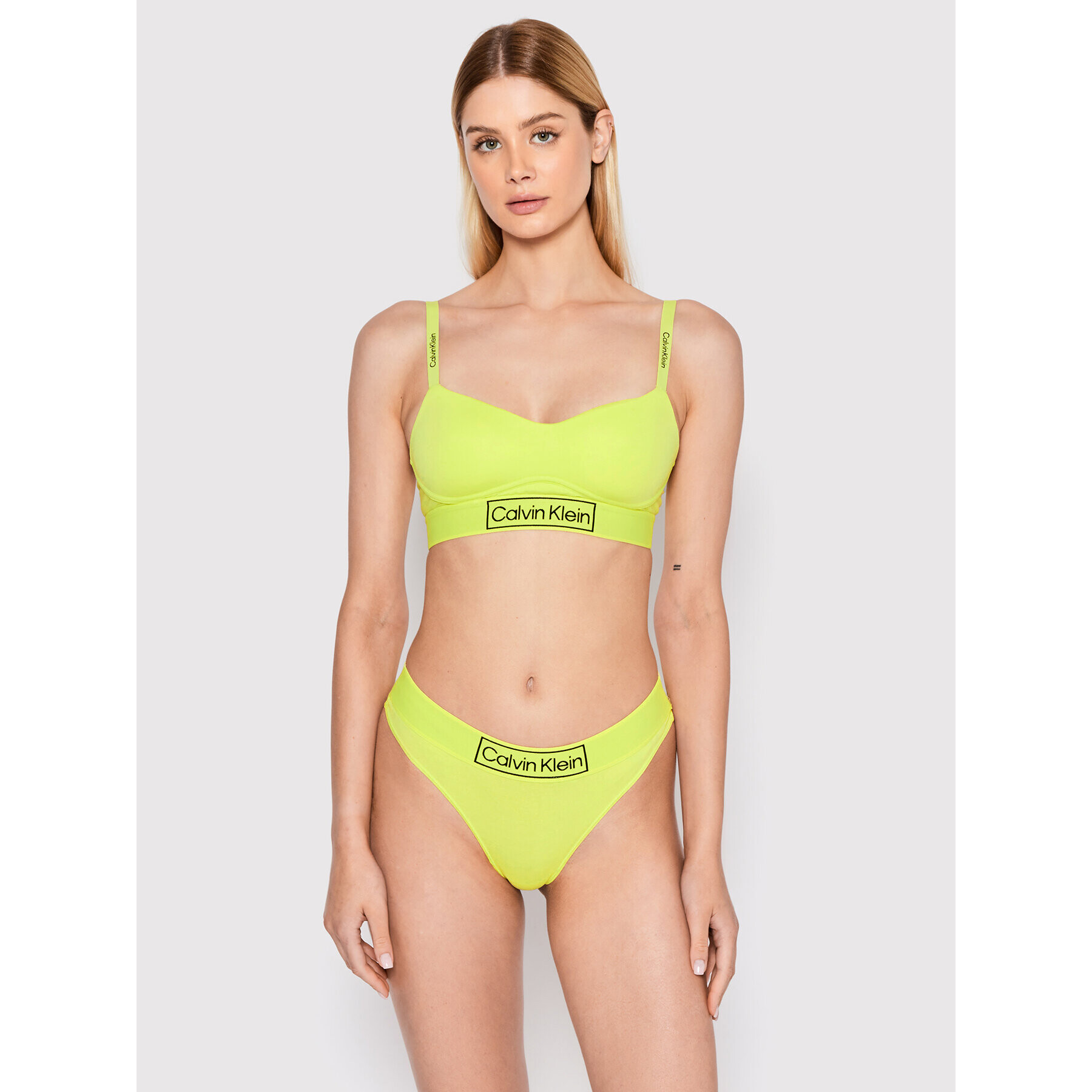 Calvin Klein Underwear Chilot tanga 000QF6774E Verde - Pled.ro