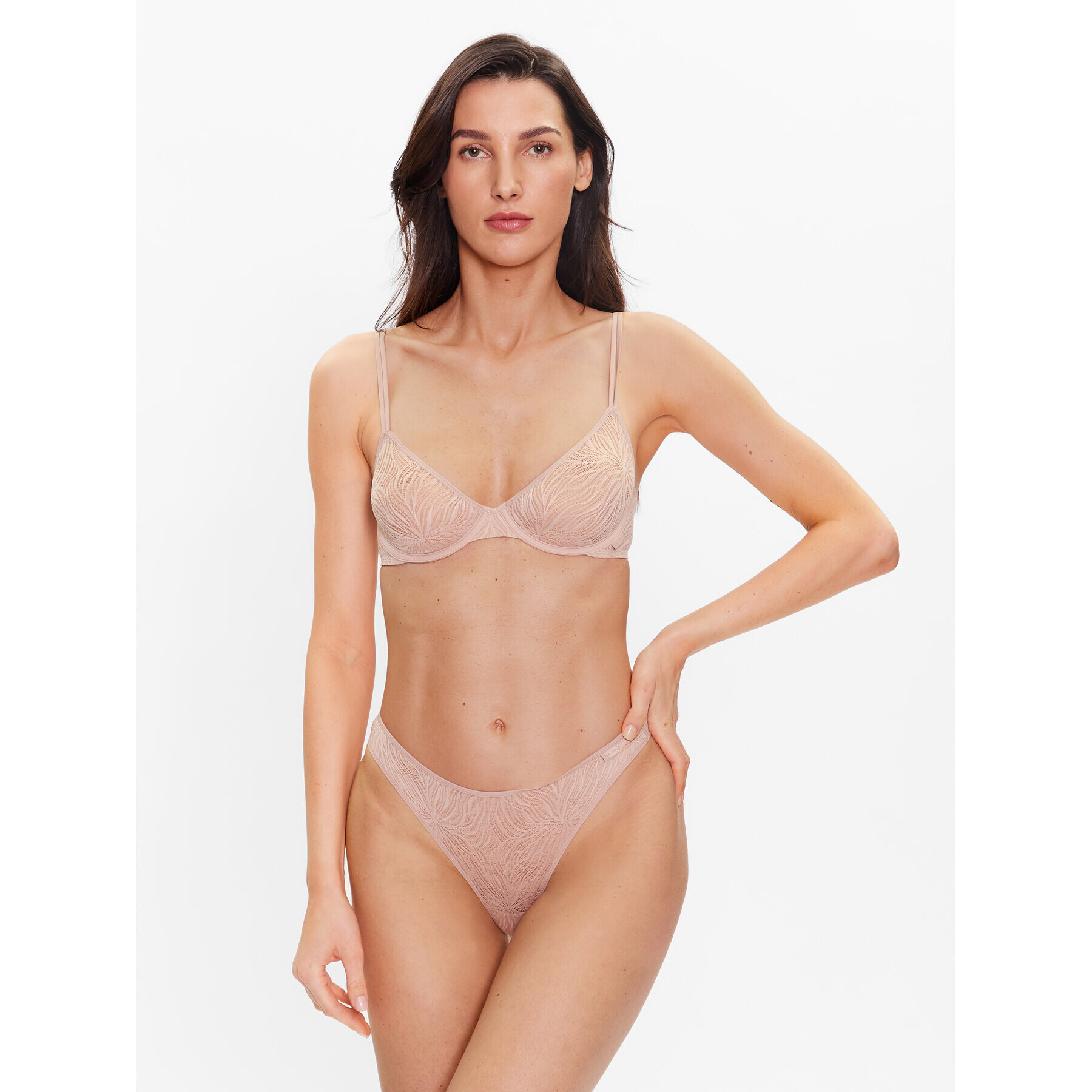 Calvin Klein Underwear Chilot tanga 000QF6878E Bej - Pled.ro