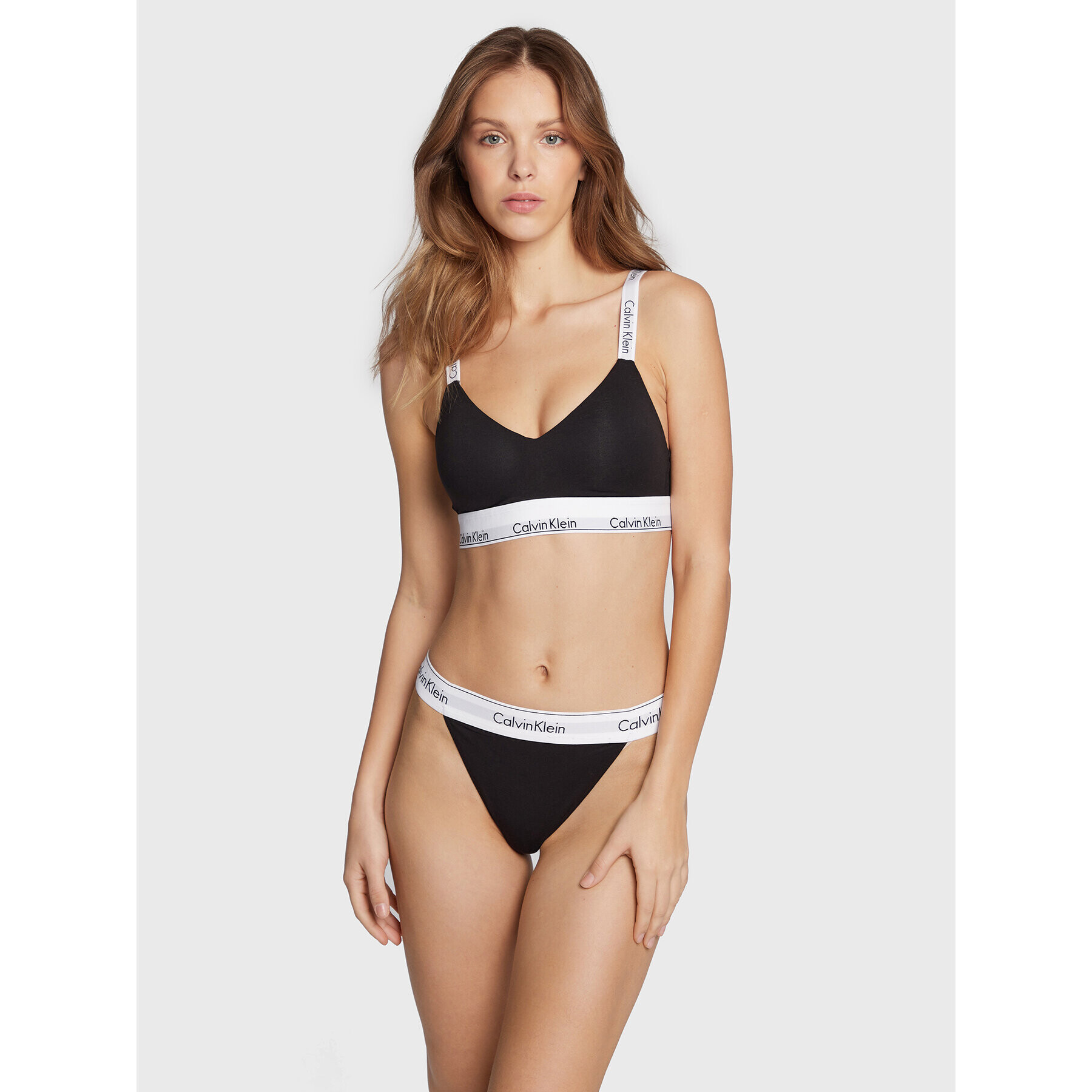 Calvin Klein Underwear Chilot tanga 000QF7013E Negru - Pled.ro