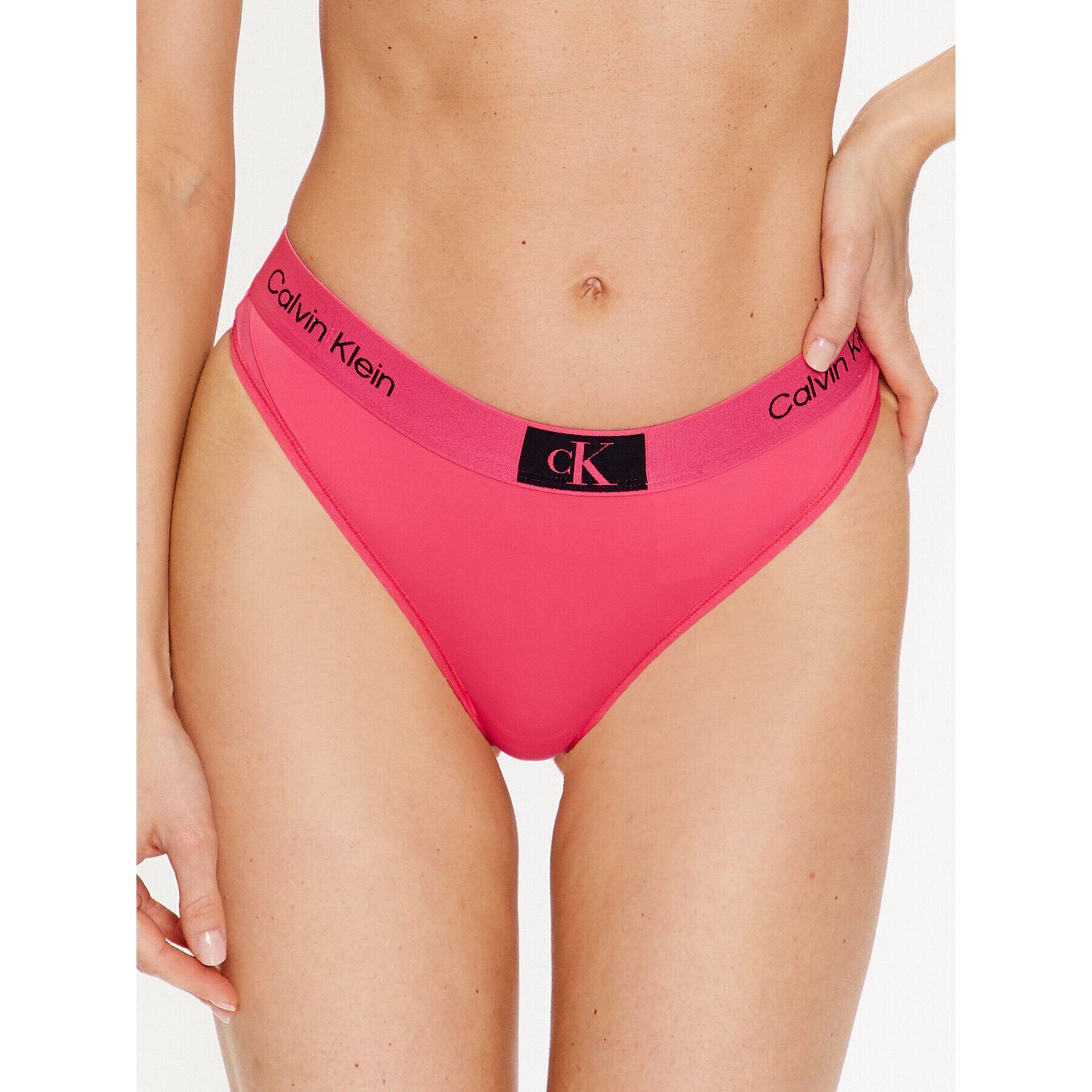 Calvin Klein Underwear Chilot tanga 000QF7248E Roz - Pled.ro