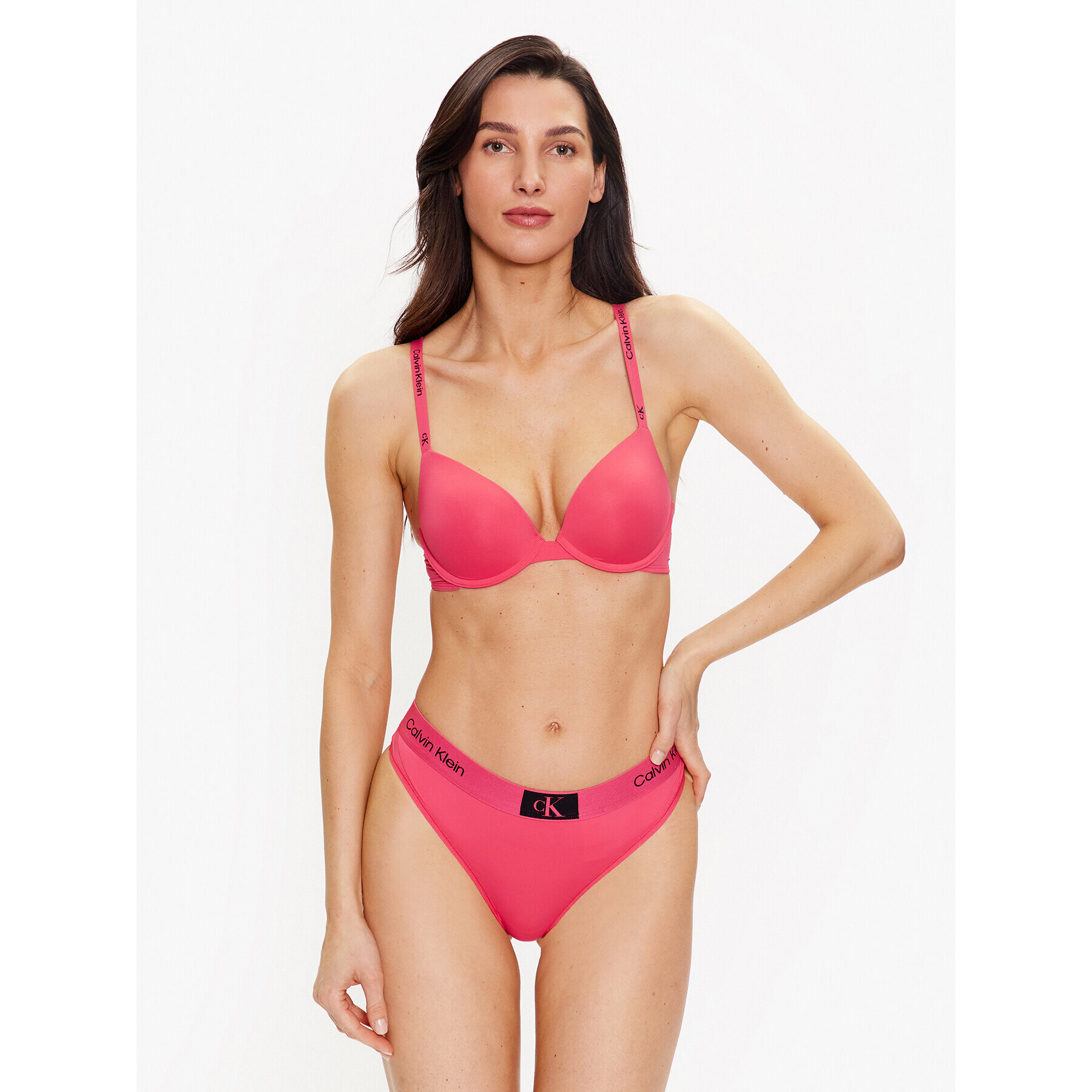 Calvin Klein Underwear Chilot tanga 000QF7248E Roz - Pled.ro