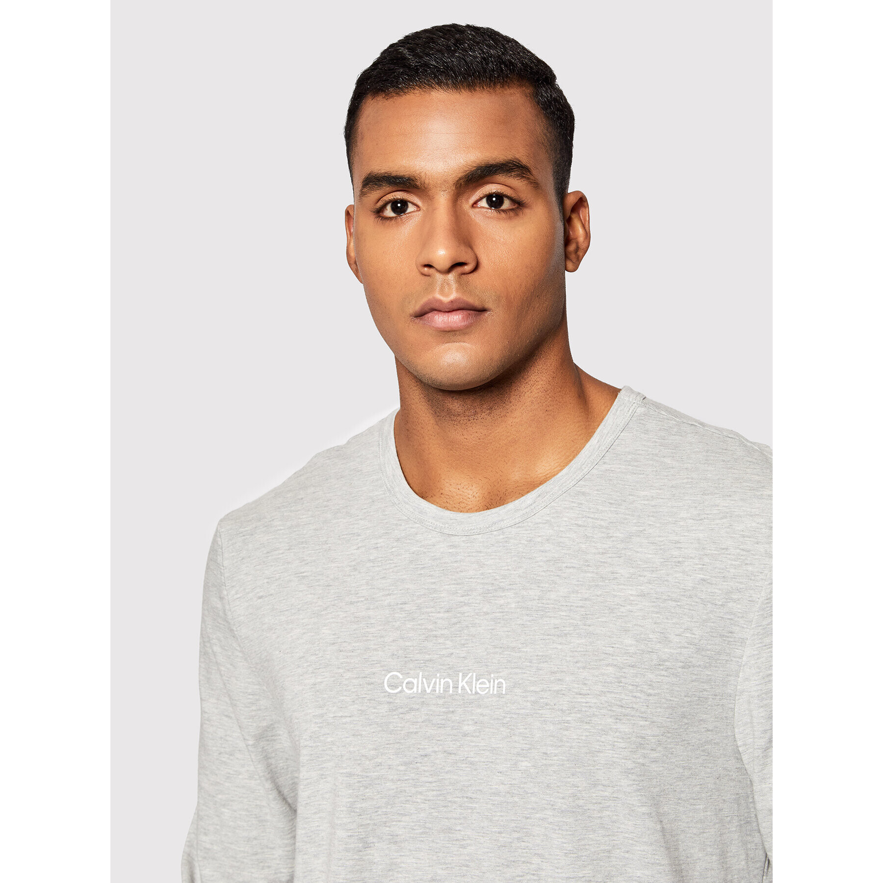 Calvin Klein Underwear Longsleeve 000NM2171E Gri Regular Fit - Pled.ro