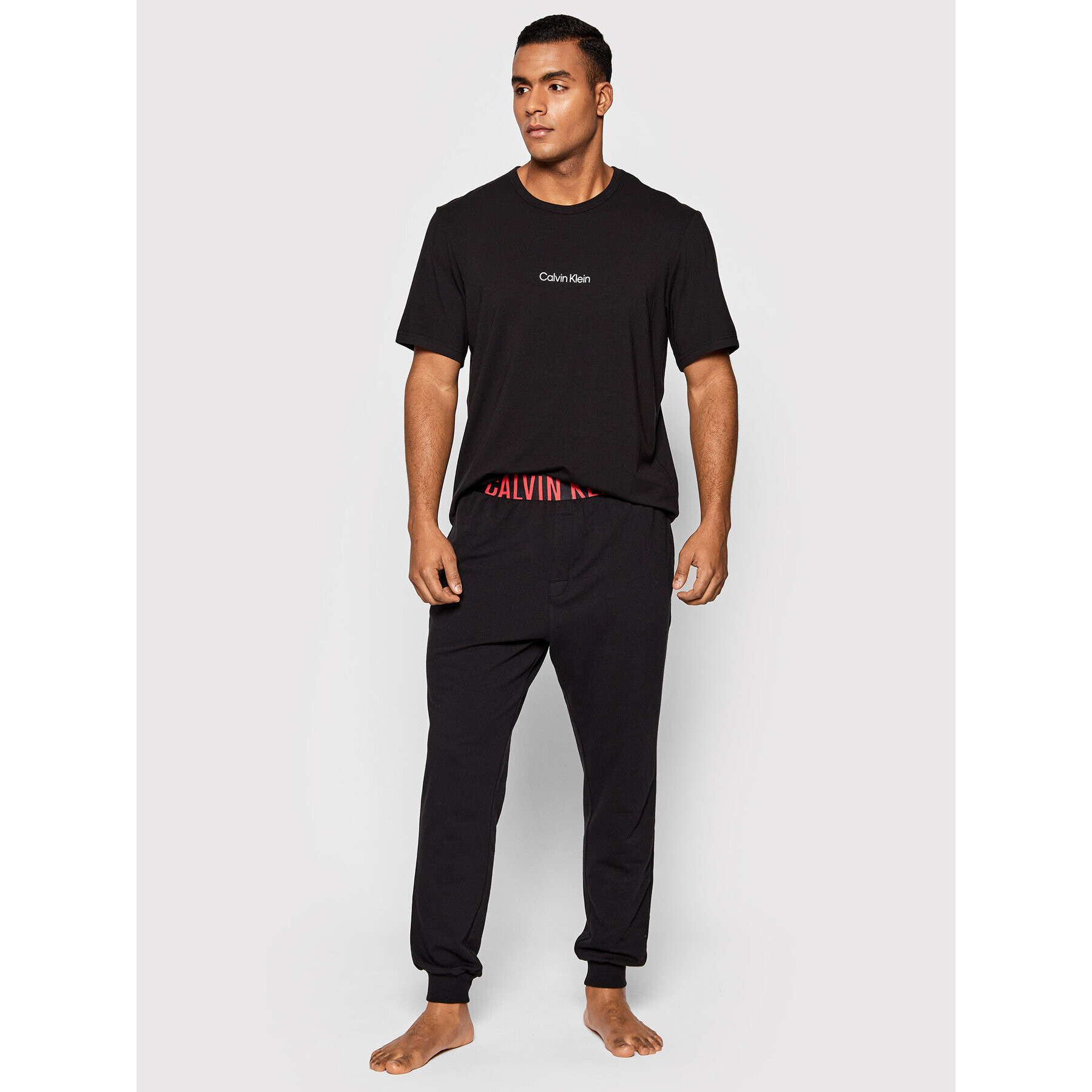 Calvin Klein Underwear Pantaloni pijama 000NM1961E Negru Regular Fit - Pled.ro