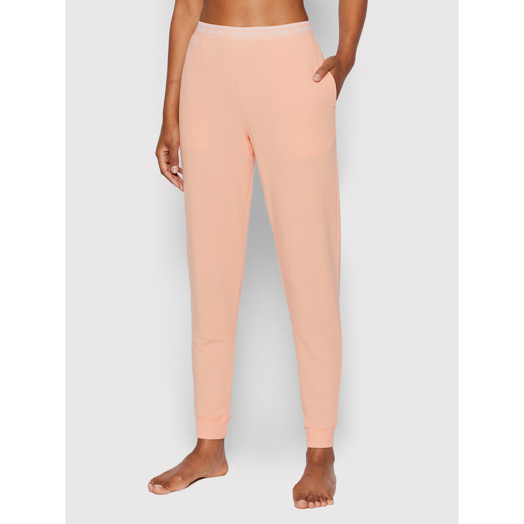 Calvin Klein Underwear Pantaloni pijama 000QS6429E Roz Regular Fit - Pled.ro