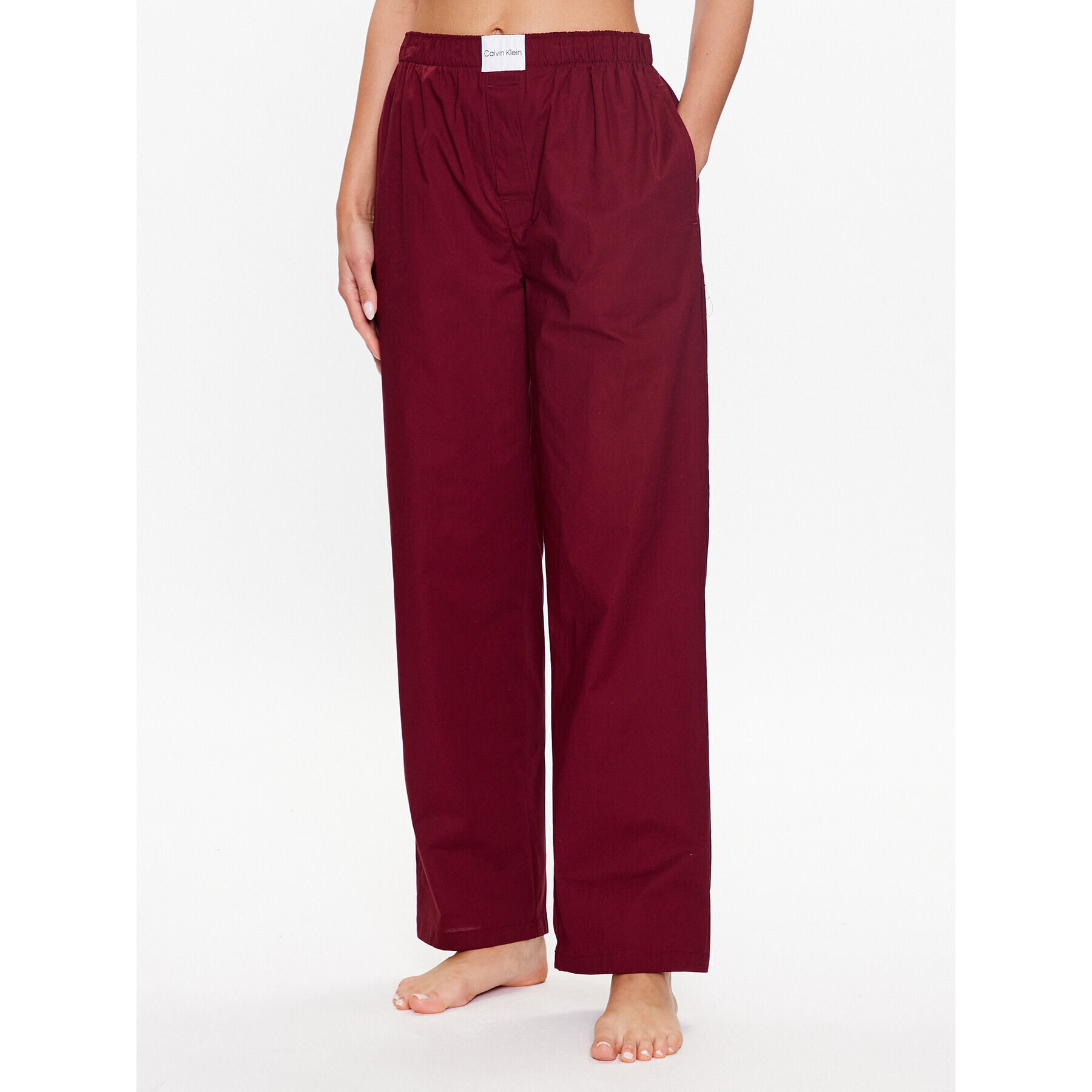 Calvin Klein Underwear Pantaloni pijama 000QS6893E Vișiniu Regular Fit - Pled.ro