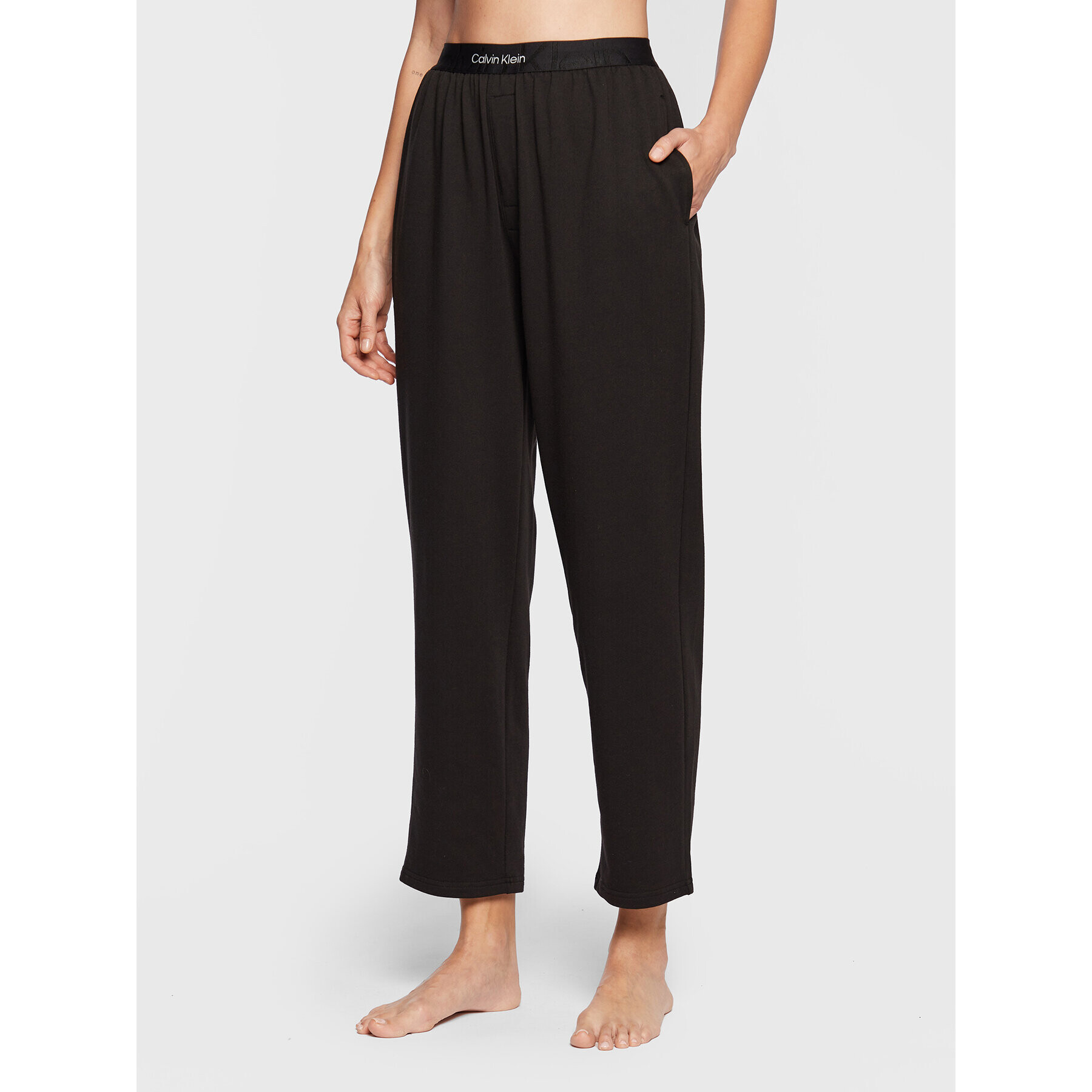 Calvin Klein Underwear Pantaloni pijama 000QS6922E Negru Regular Fit - Pled.ro