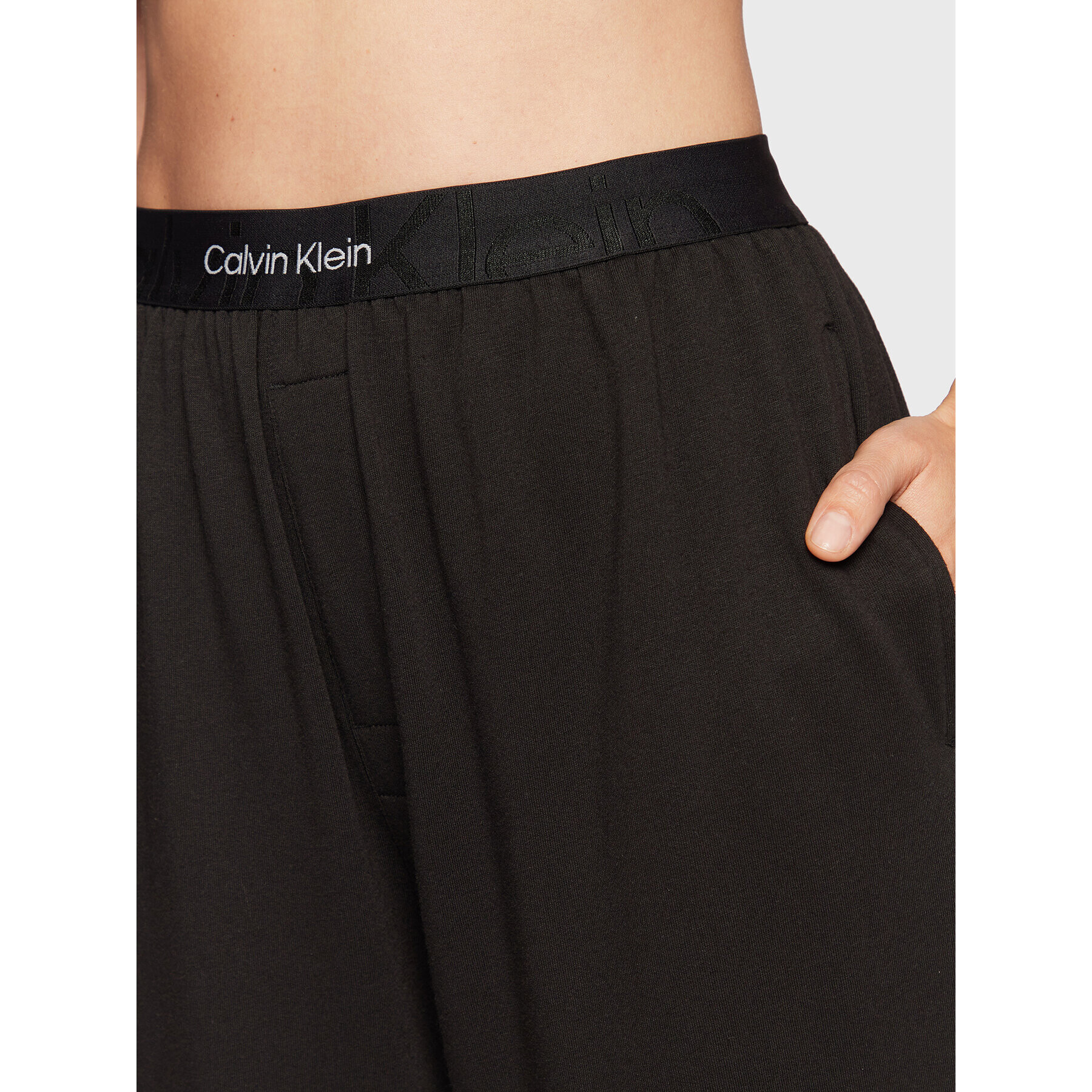 Calvin Klein Underwear Pantaloni pijama 000QS6922E Negru Regular Fit - Pled.ro