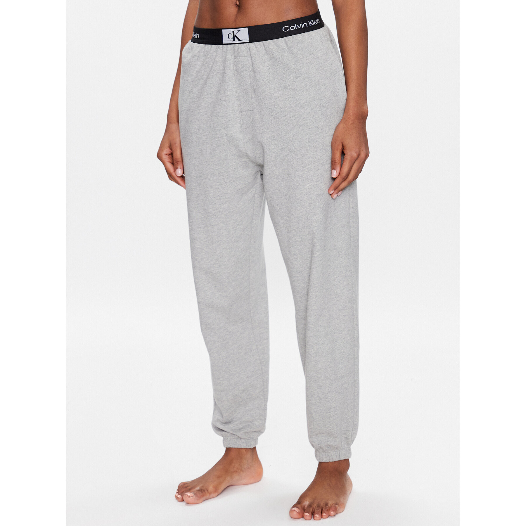 Calvin Klein Underwear Pantaloni pijama 000QS6943E Gri Relaxed Fit - Pled.ro