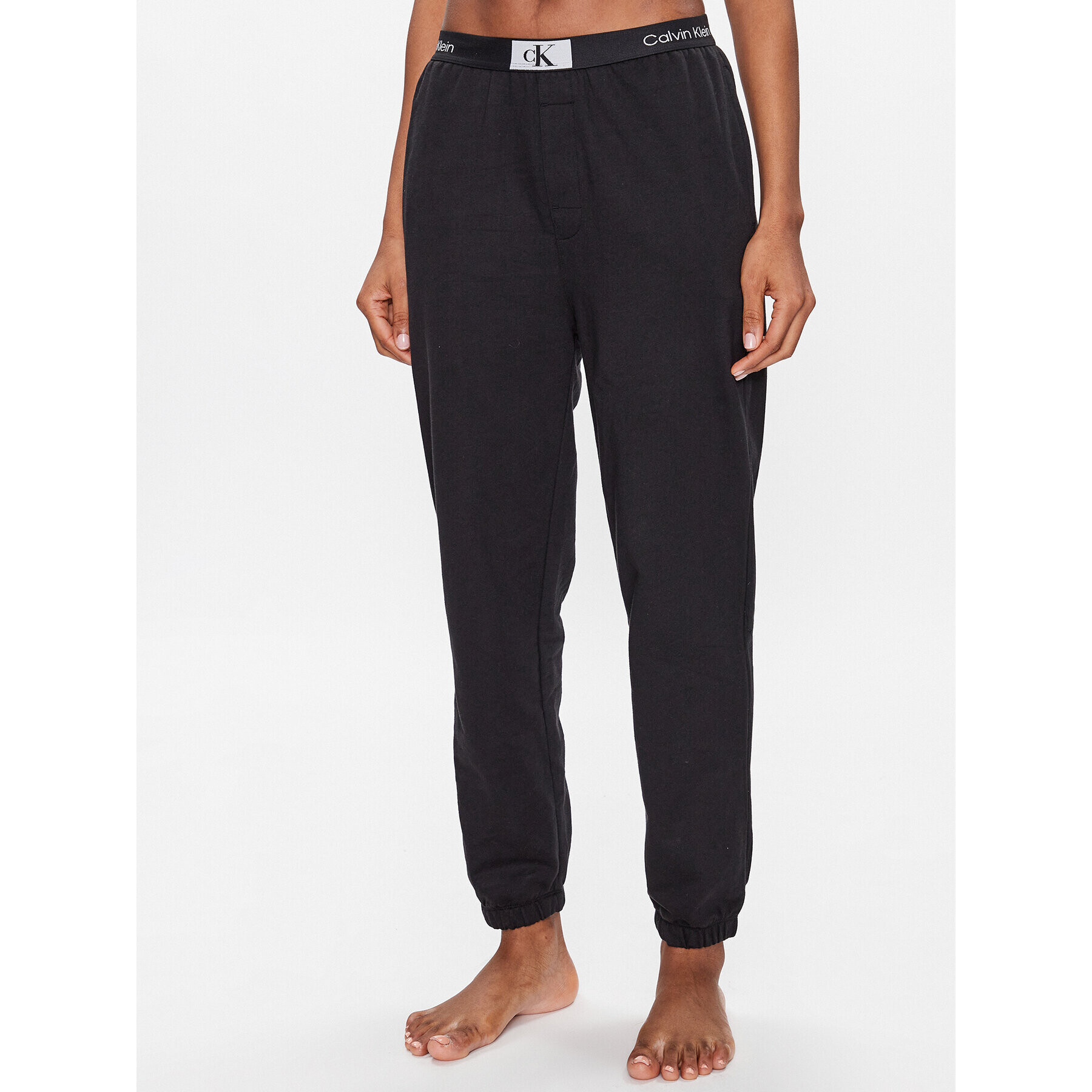 Calvin Klein Underwear Pantaloni pijama 000QS6943E Negru Relaxed Fit - Pled.ro