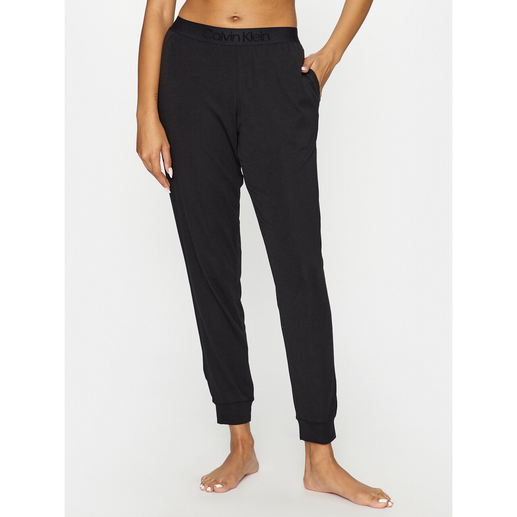 Calvin Klein Underwear Pantaloni pijama 000QS7004E Negru Regular Fit - Pled.ro