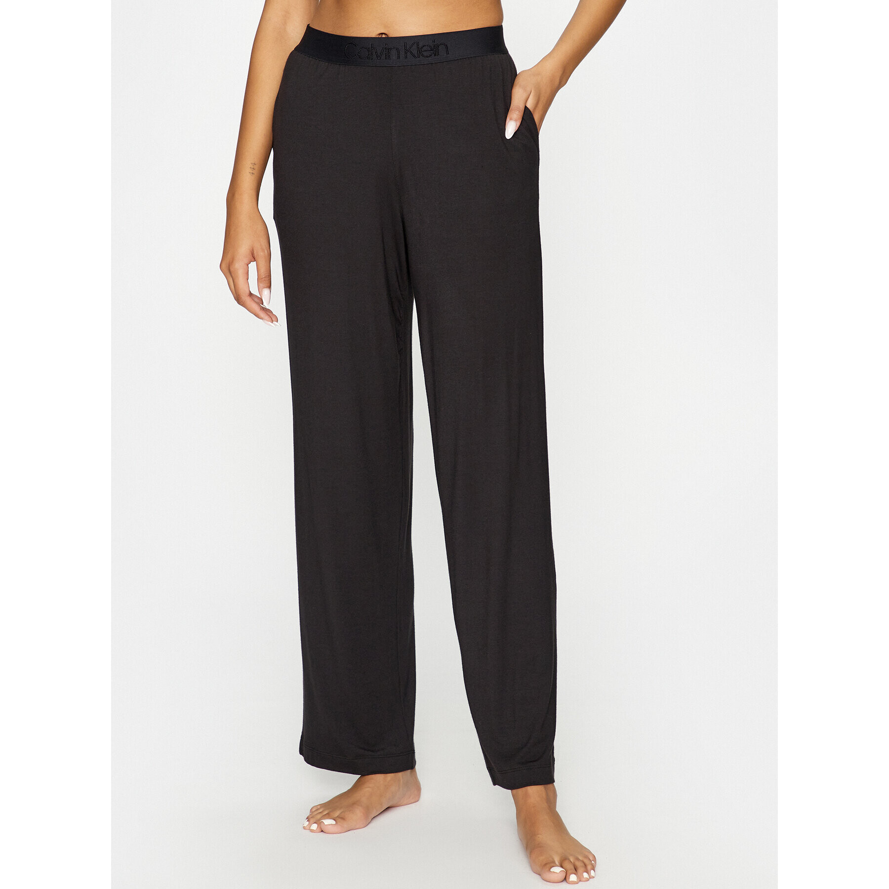 Calvin Klein Underwear Pantaloni pijama 000QS7007E Negru Relaxed Fit - Pled.ro