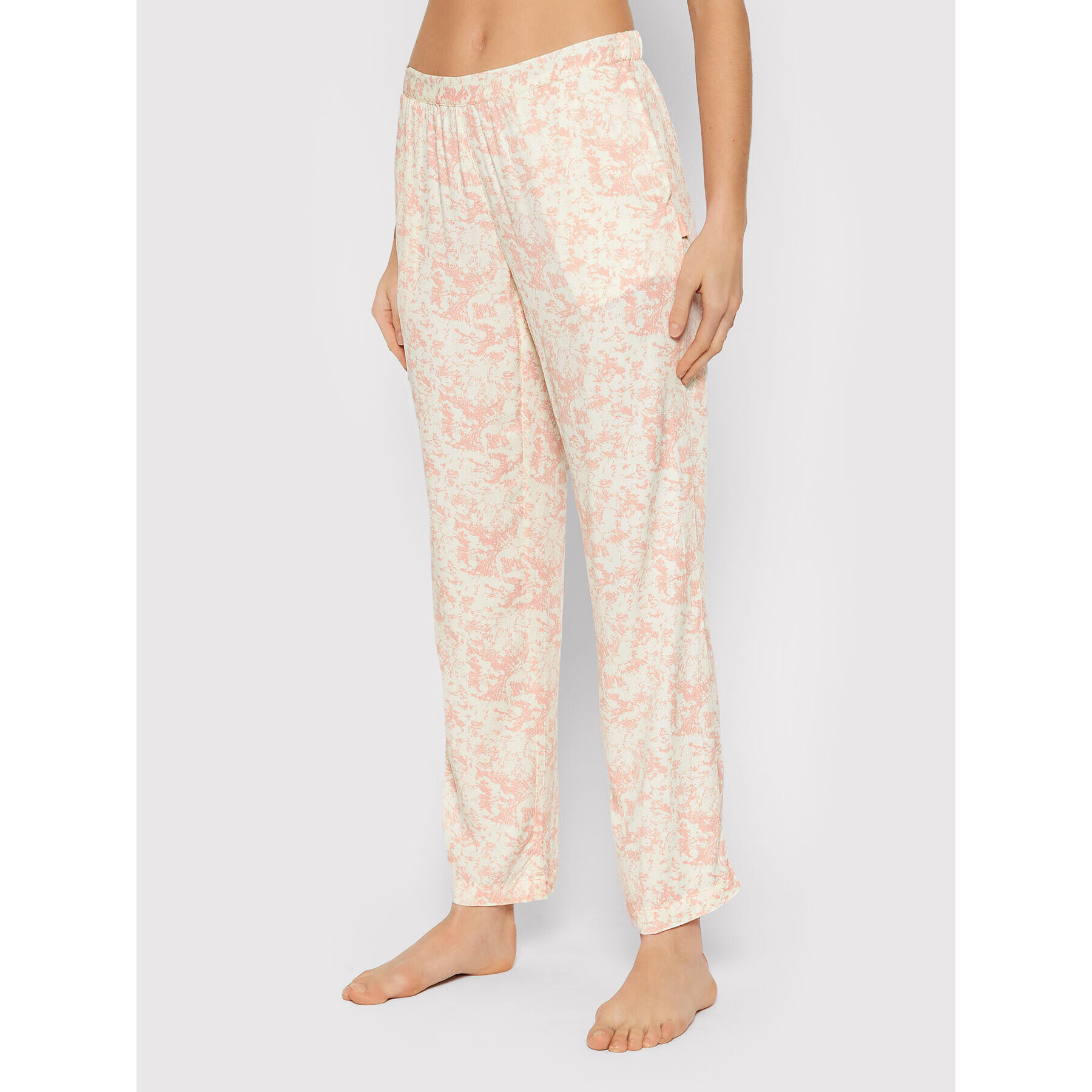 Calvin Klein Underwear Pantaloni pijama Sleep 000QS6028E Bej Regular Fit - Pled.ro