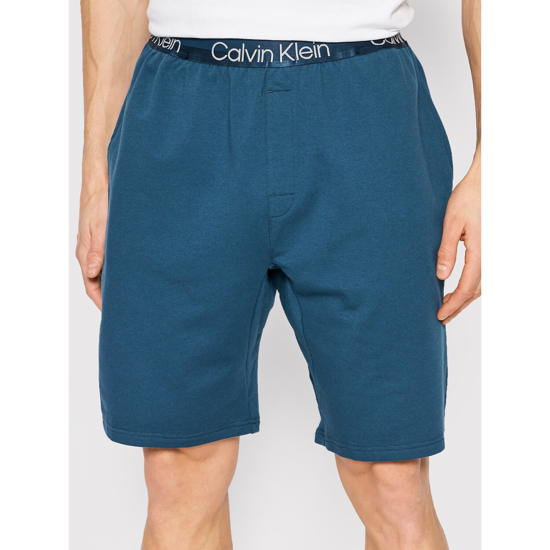 Calvin Klein Underwear Pantaloni scurți pijama 000NM2271E Bleumarin Regular Fit - Pled.ro