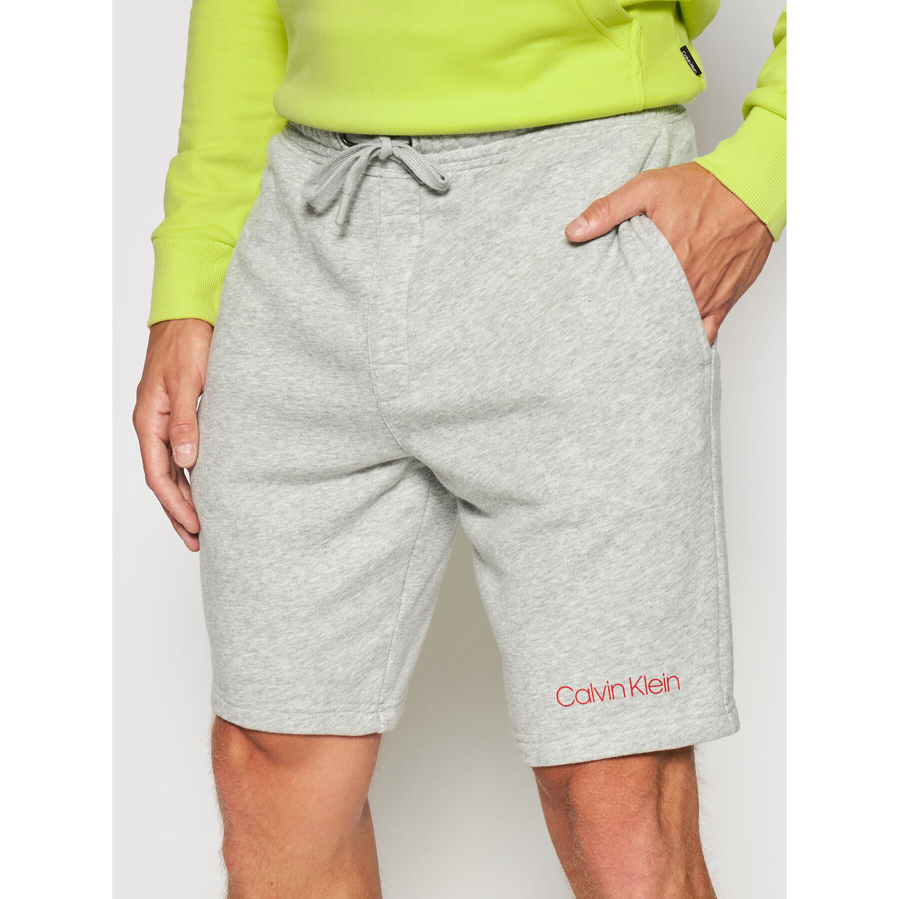 Calvin Klein Underwear Pantaloni scurți sport 000NM2168E Gri Regular Fit - Pled.ro