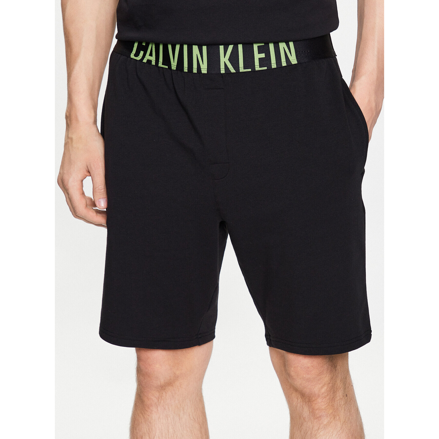 Calvin Klein Underwear Pantaloni scurți pijama 000NM1962E Negru Regular Fit - Pled.ro