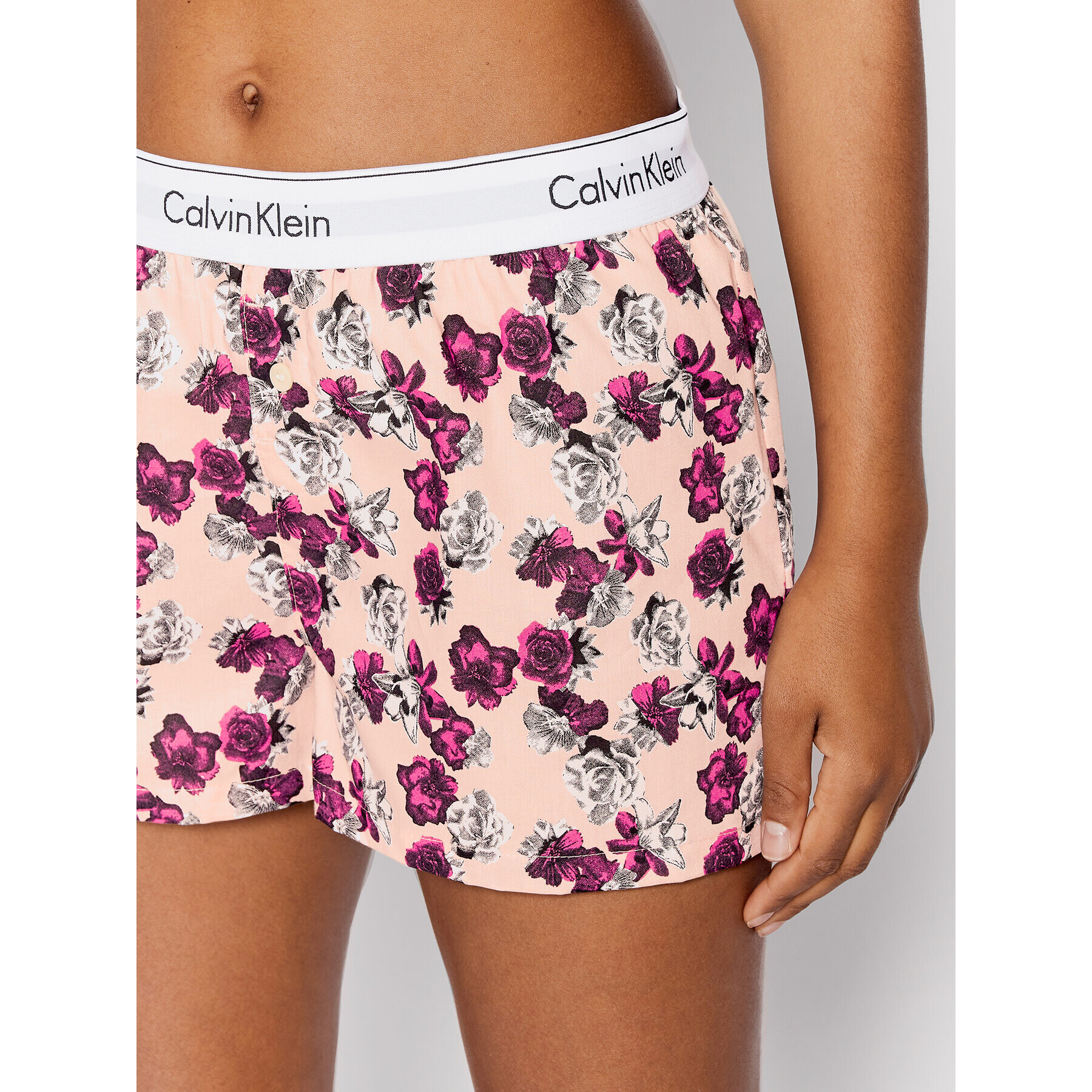 Calvin Klein Underwear Pantaloni scurți pijama 000QS6080E Roz Regular Fit - Pled.ro