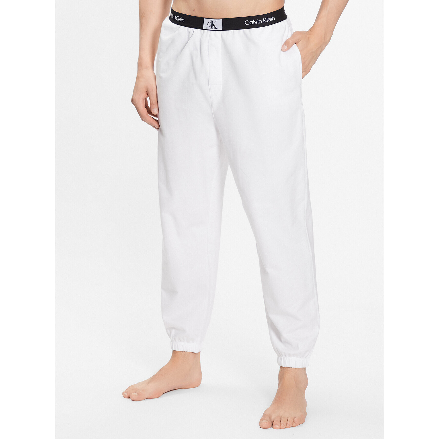 Calvin Klein Underwear Pantaloni trening 000NM2393E Alb Regular Fit - Pled.ro