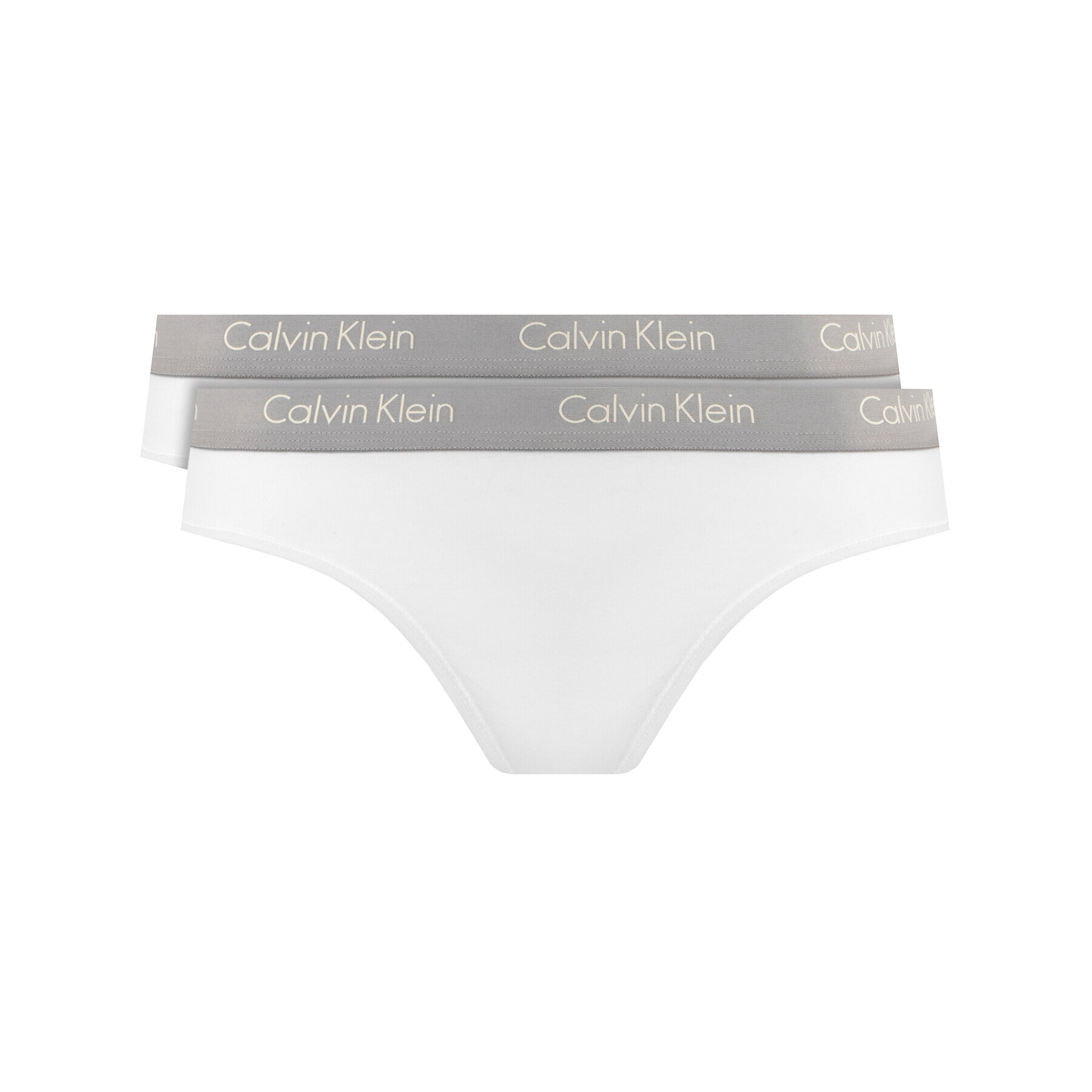 Calvin Klein Underwear Set 2 perechi de chiloți de damă clasici 000QD3584E Alb - Pled.ro