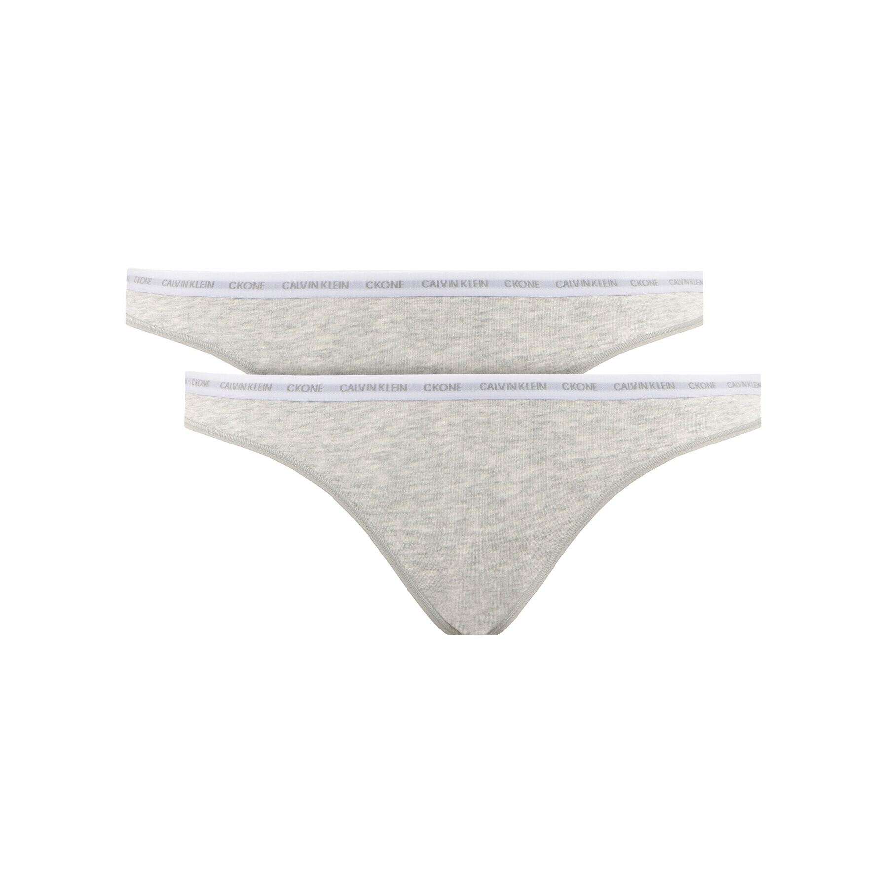 Calvin Klein Underwear Set 2 perechi de chiloți de damă clasici 000QD3789E Gri - Pled.ro