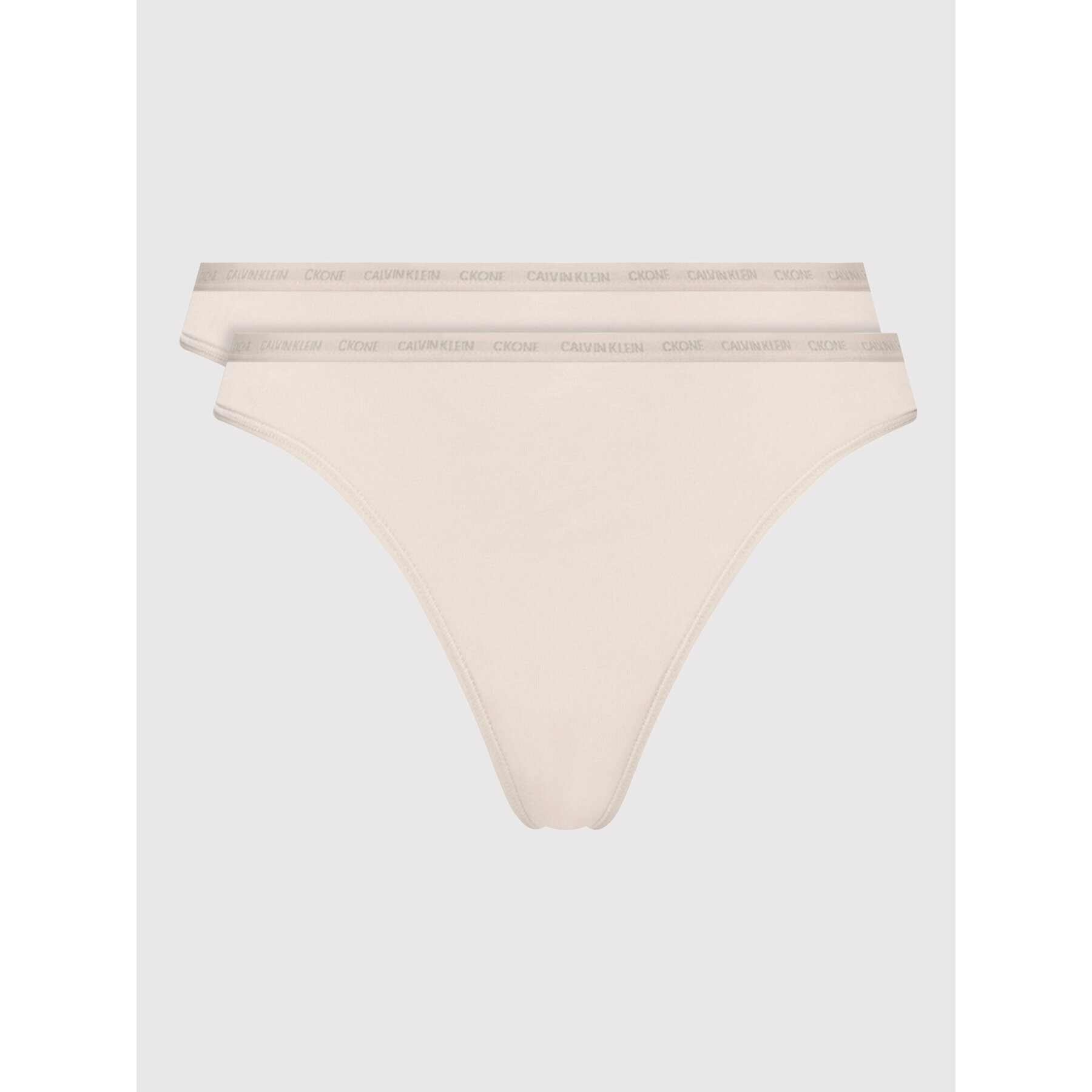 Calvin Klein Underwear Set 2 perechi de chiloți tanga 000QD3788E Bej - Pled.ro