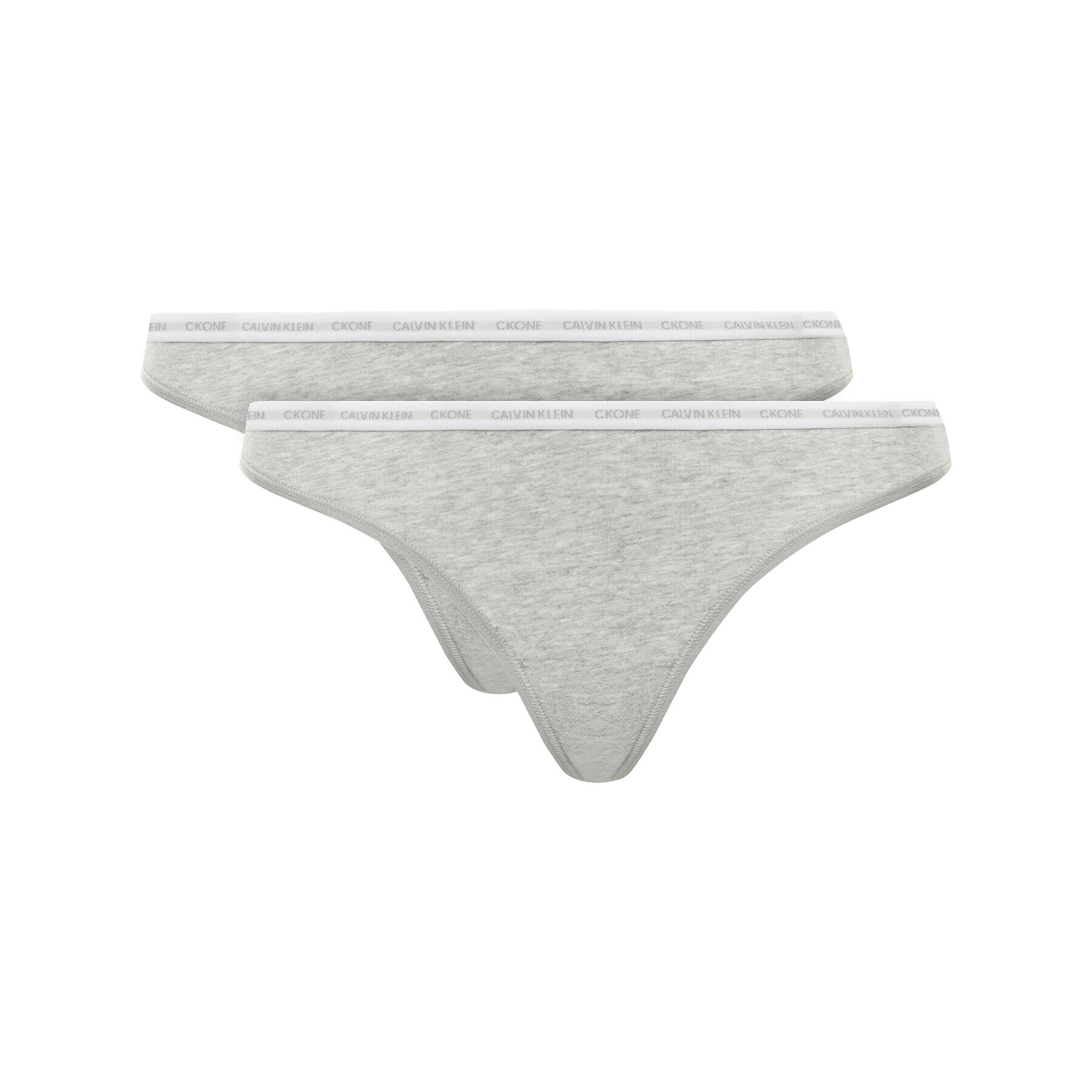 Calvin Klein Underwear Set 2 perechi de chiloți tanga 000QD3788E Gri - Pled.ro