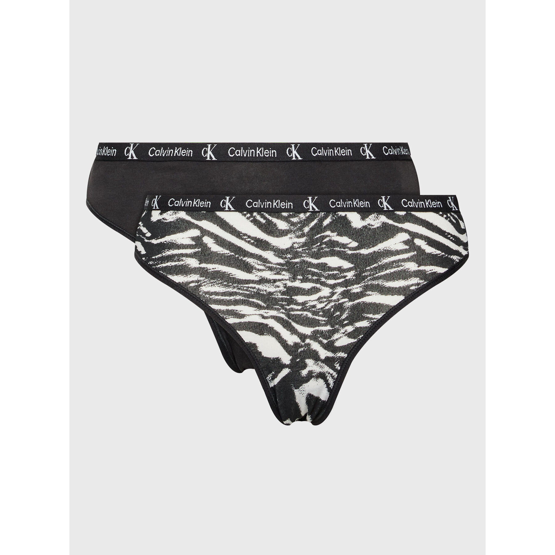 Calvin Klein Underwear Set 2 perechi de chiloți de damă clasici 000QD3991E Negru - Pled.ro