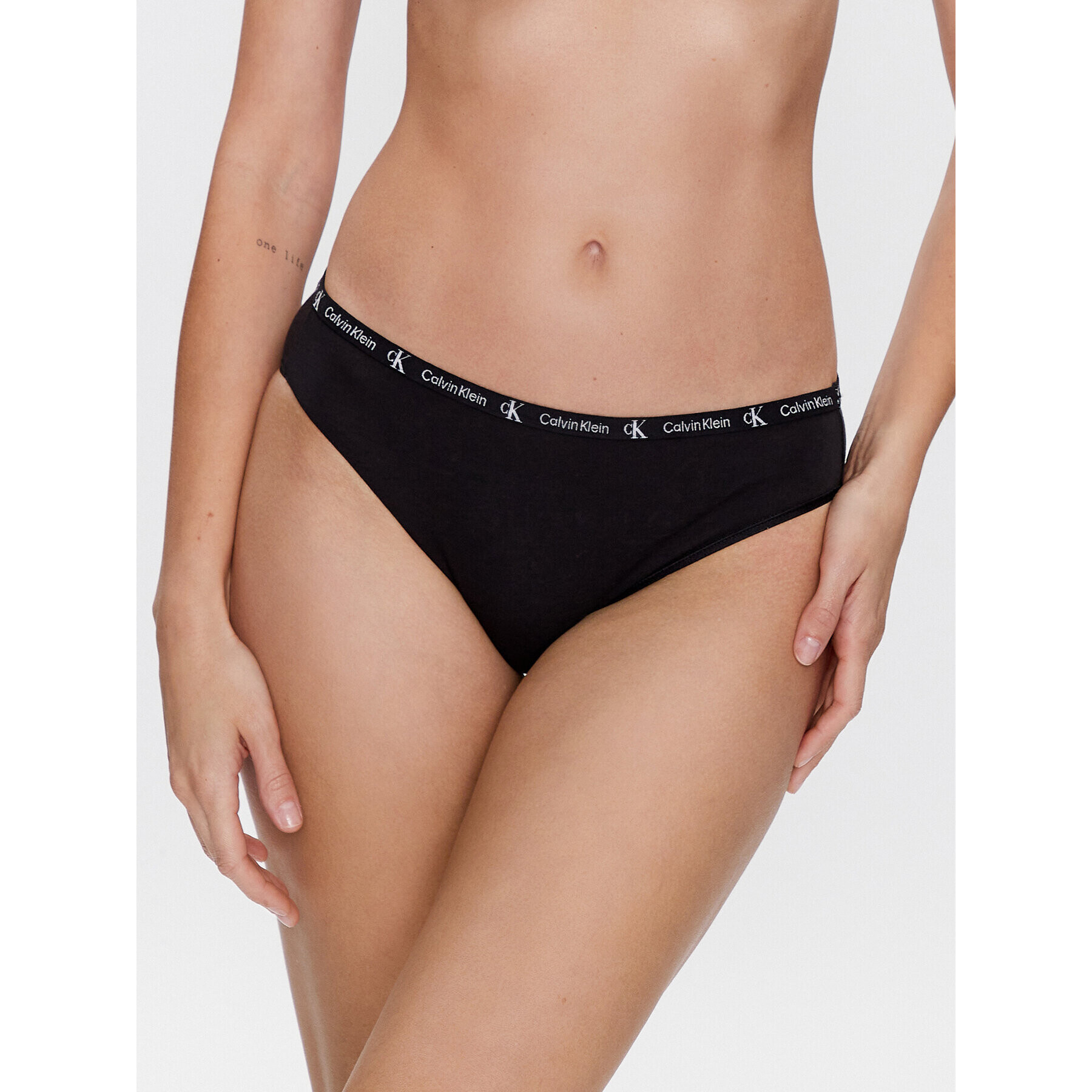 Calvin Klein Underwear Set 2 perechi de chiloți de damă clasici 000QD3991E Negru - Pled.ro