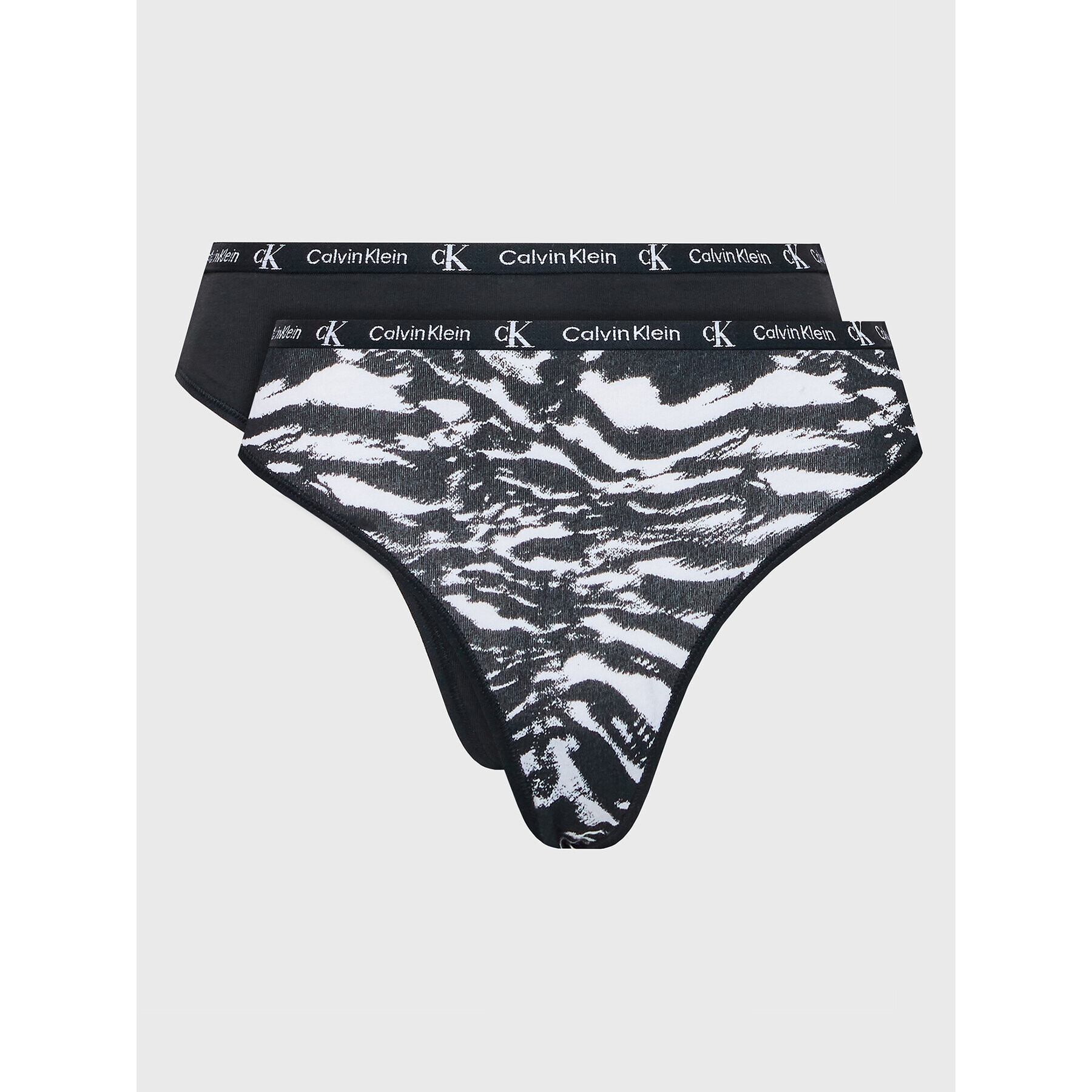 Calvin Klein Underwear Set 2 perechi de chiloți tanga 000QD3990E Negru - Pled.ro