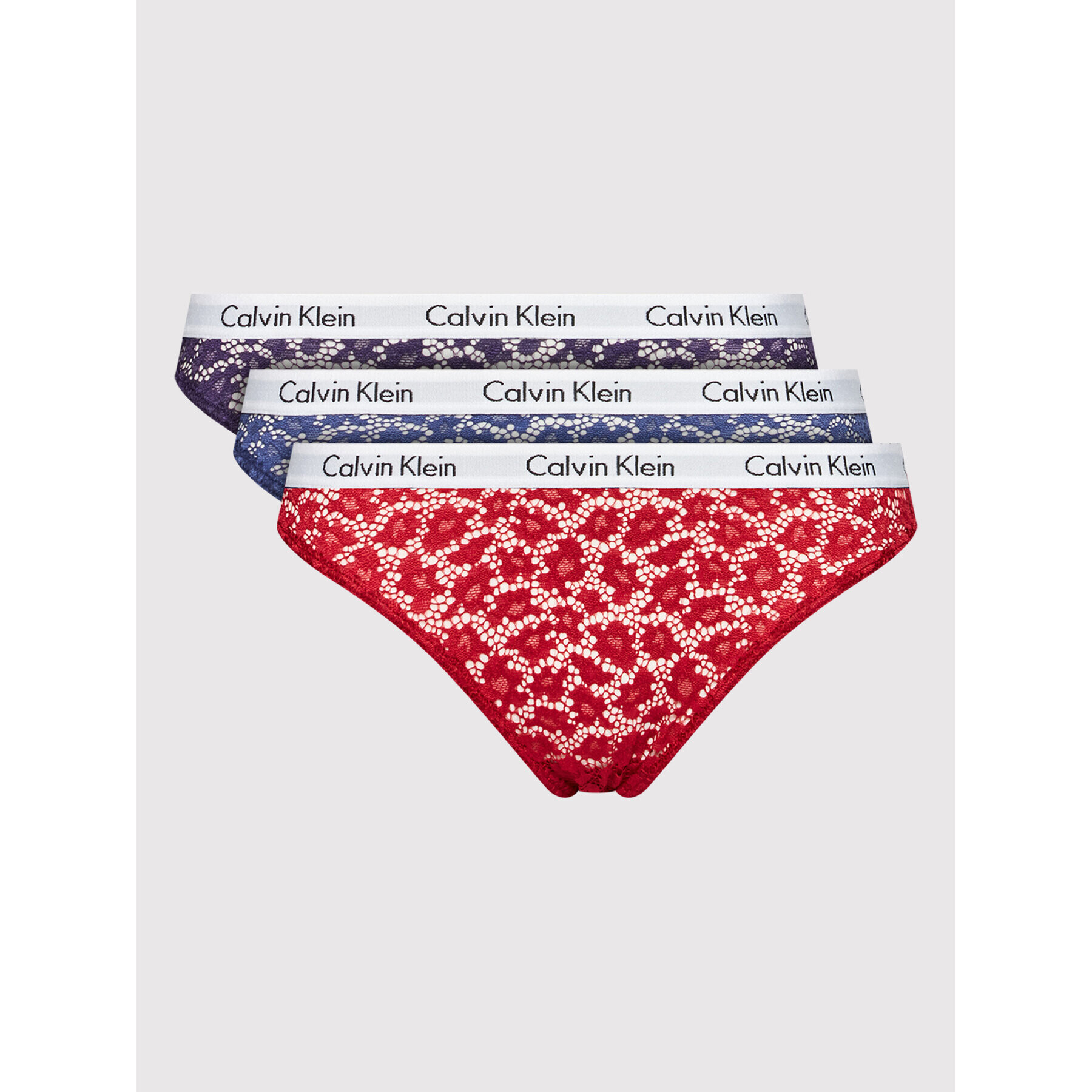 Calvin Klein Underwear Set 3 perechi de chiloți brazilieni 000QD3925E Colorat - Pled.ro