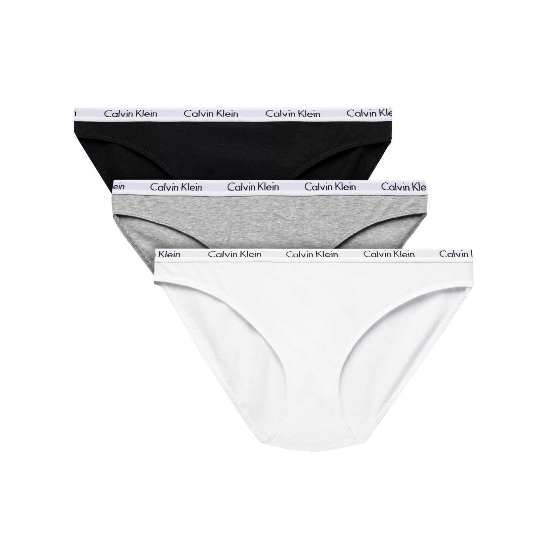 Calvin Klein Underwear Set 3 perechi de chiloți de damă clasici 000QD3588E Colorat - Pled.ro