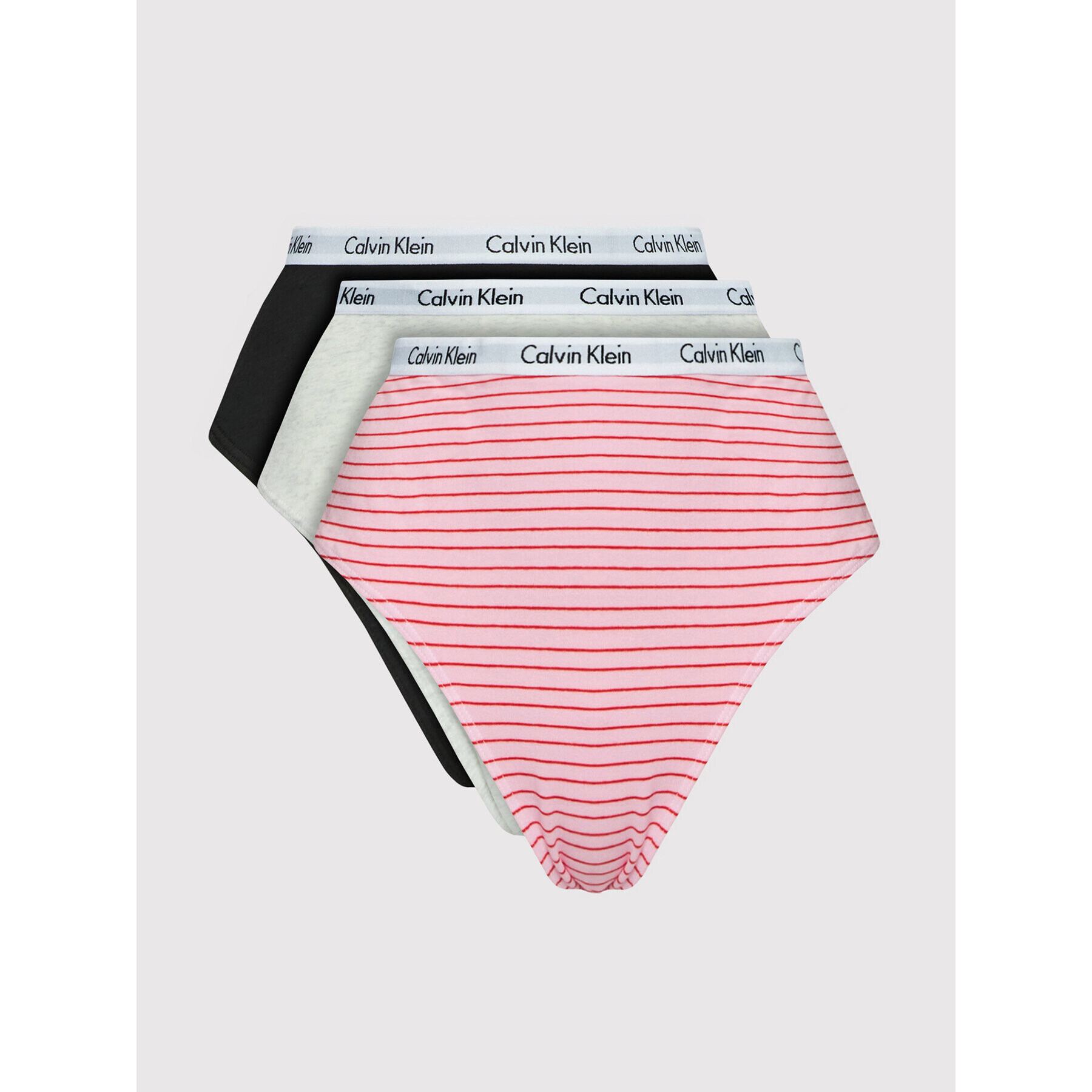 Calvin Klein Underwear Set 3 perechi de chiloți de damă clasici 000QD3801E Colorat - Pled.ro