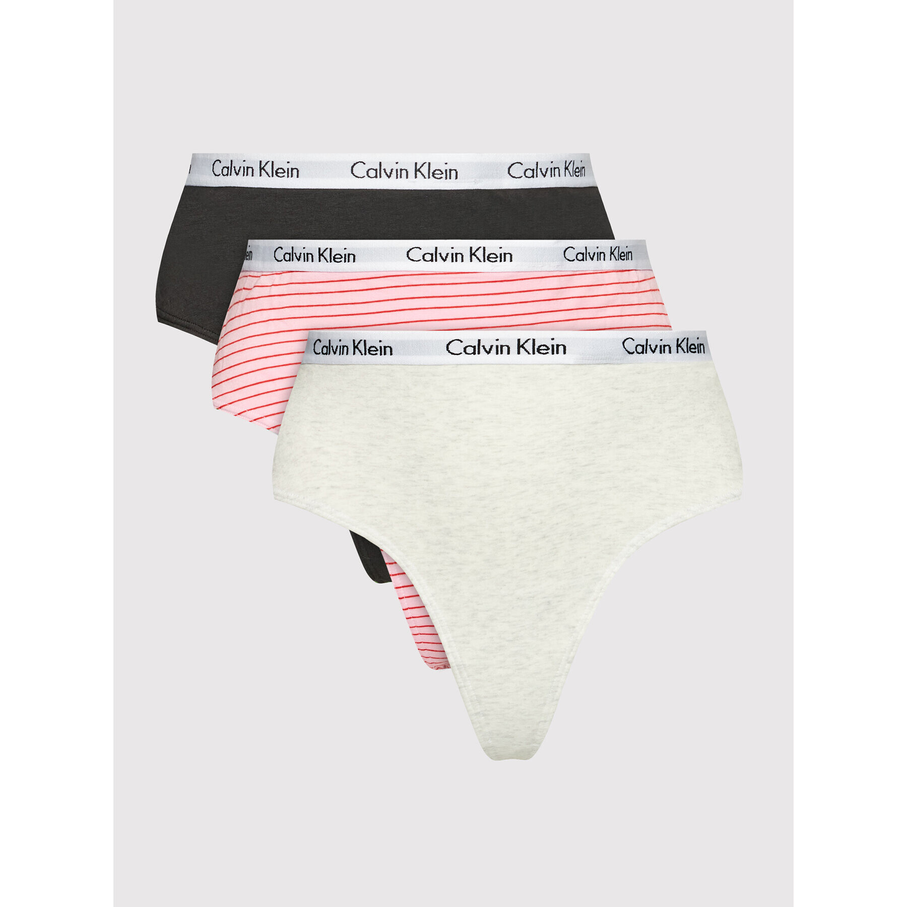 Calvin Klein Underwear Set 3 perechi de chiloți tanga 000QD3800E Colorat - Pled.ro