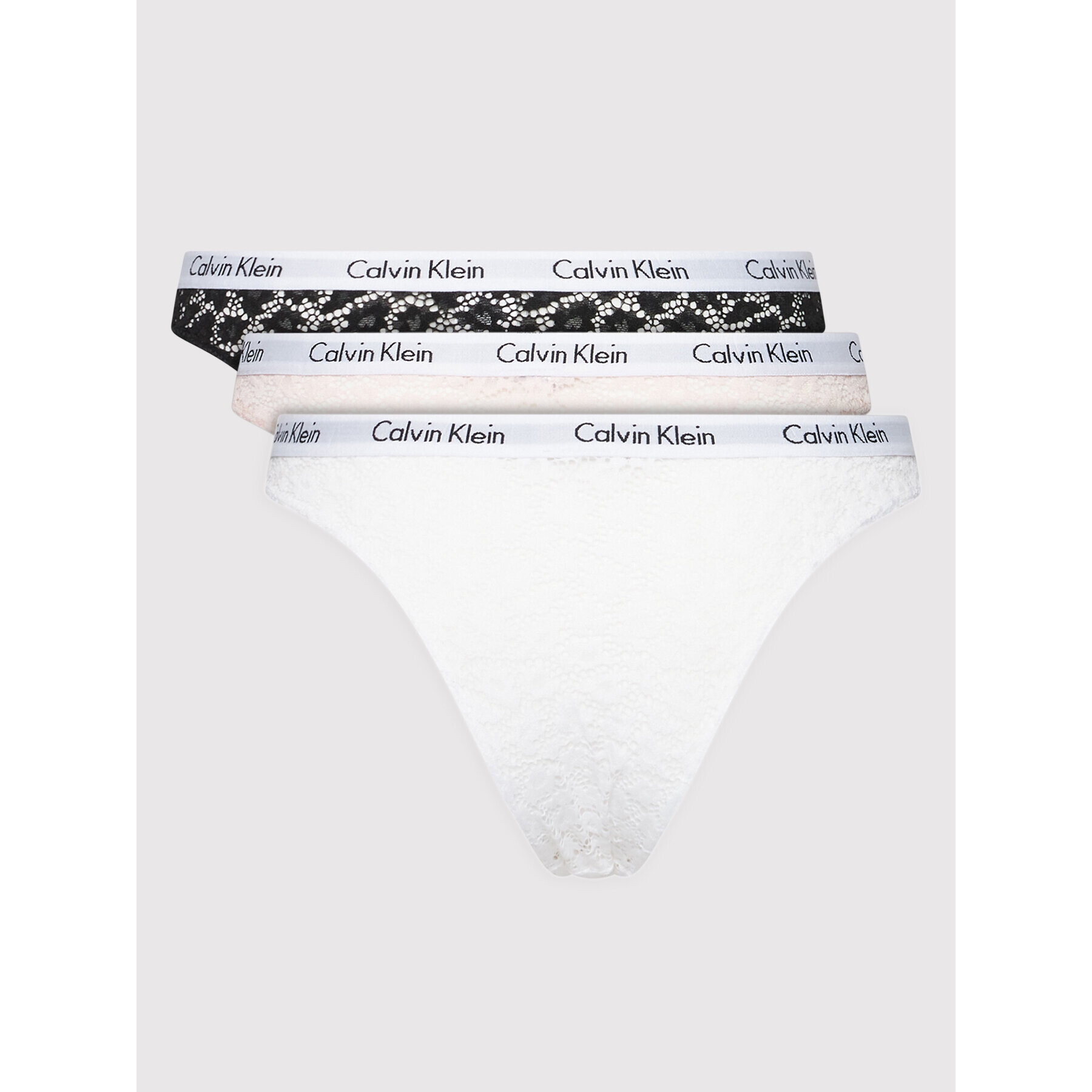 Calvin Klein Underwear Set 3 perechi de chiloți brazilieni 000QD3925E Colorat - Pled.ro