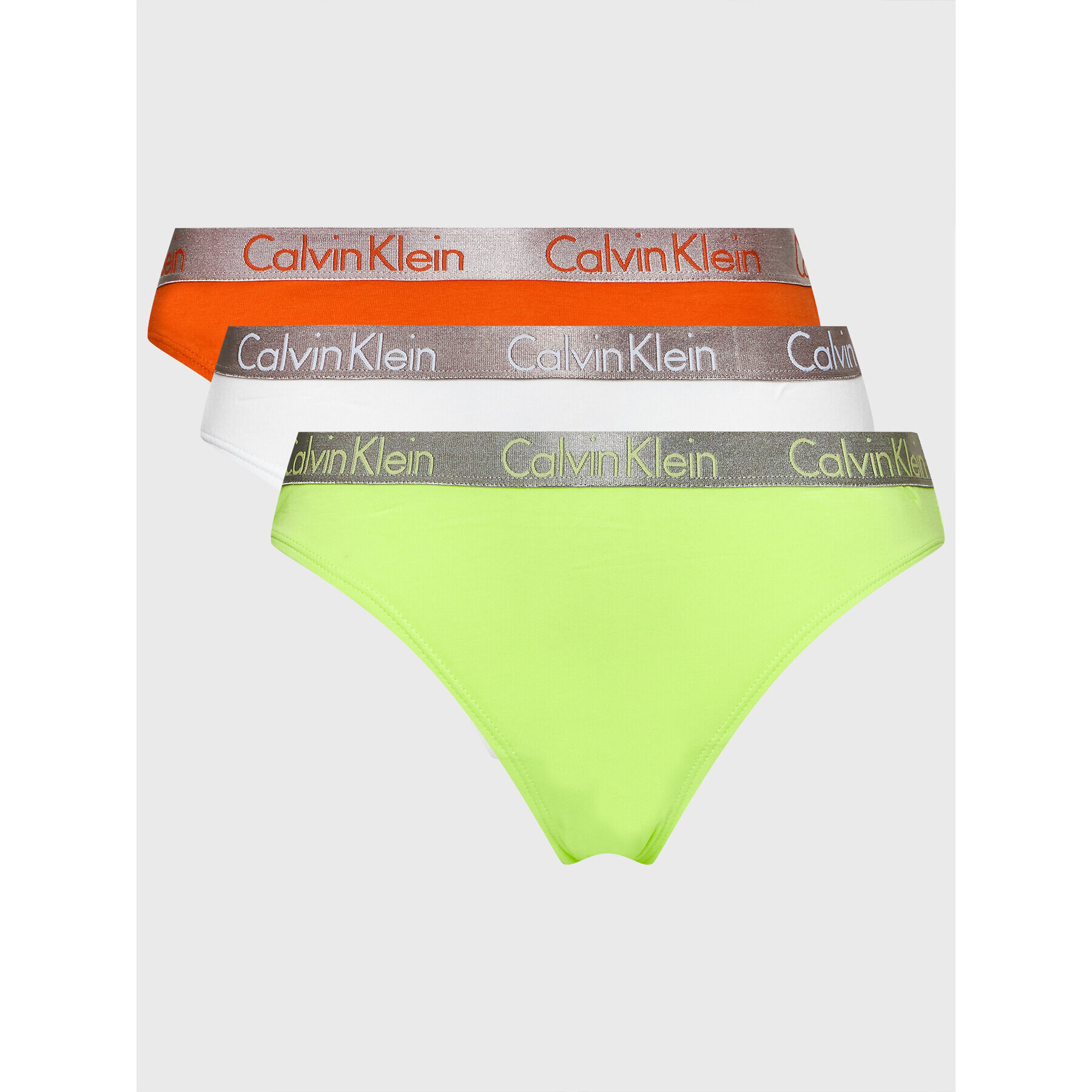 Calvin Klein Underwear Set 3 perechi de chiloți de damă clasici 000QD3561E Colorat - Pled.ro