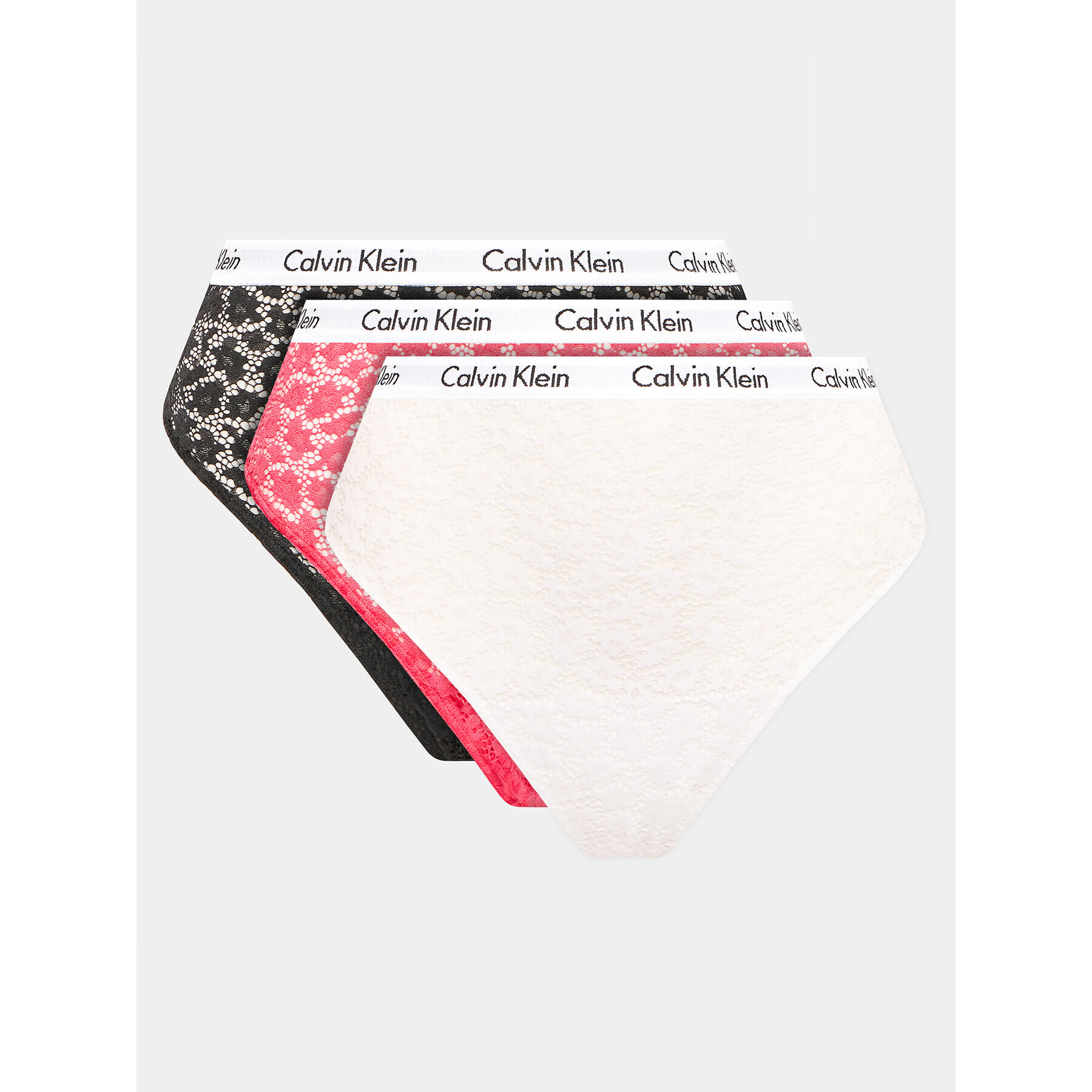 Calvin Klein Underwear Set 3 perechi de chiloți de damă clasici 000QD3975E Colorat - Pled.ro