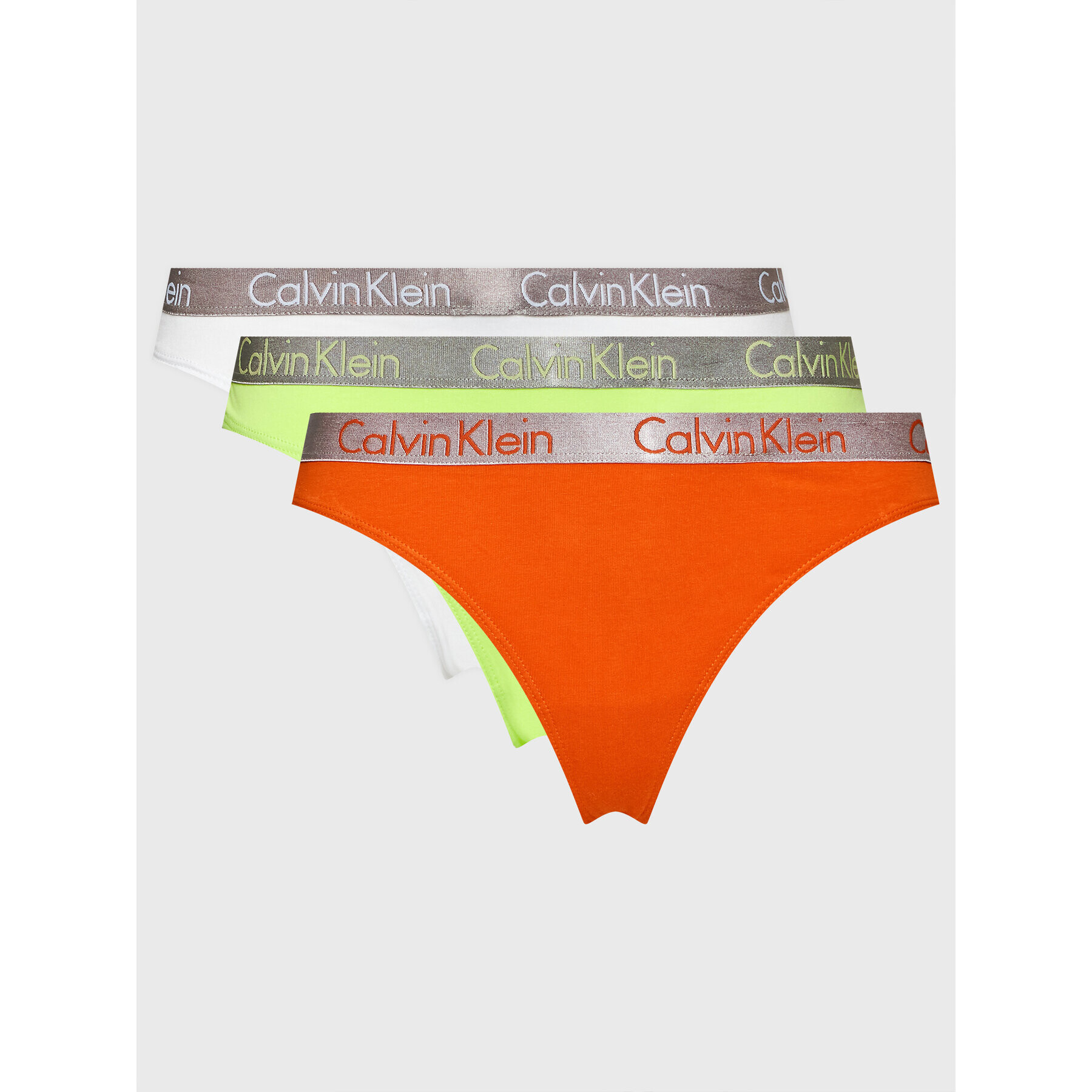 Calvin Klein Underwear Set 3 perechi de chiloți tanga 000QD3560E Colorat - Pled.ro