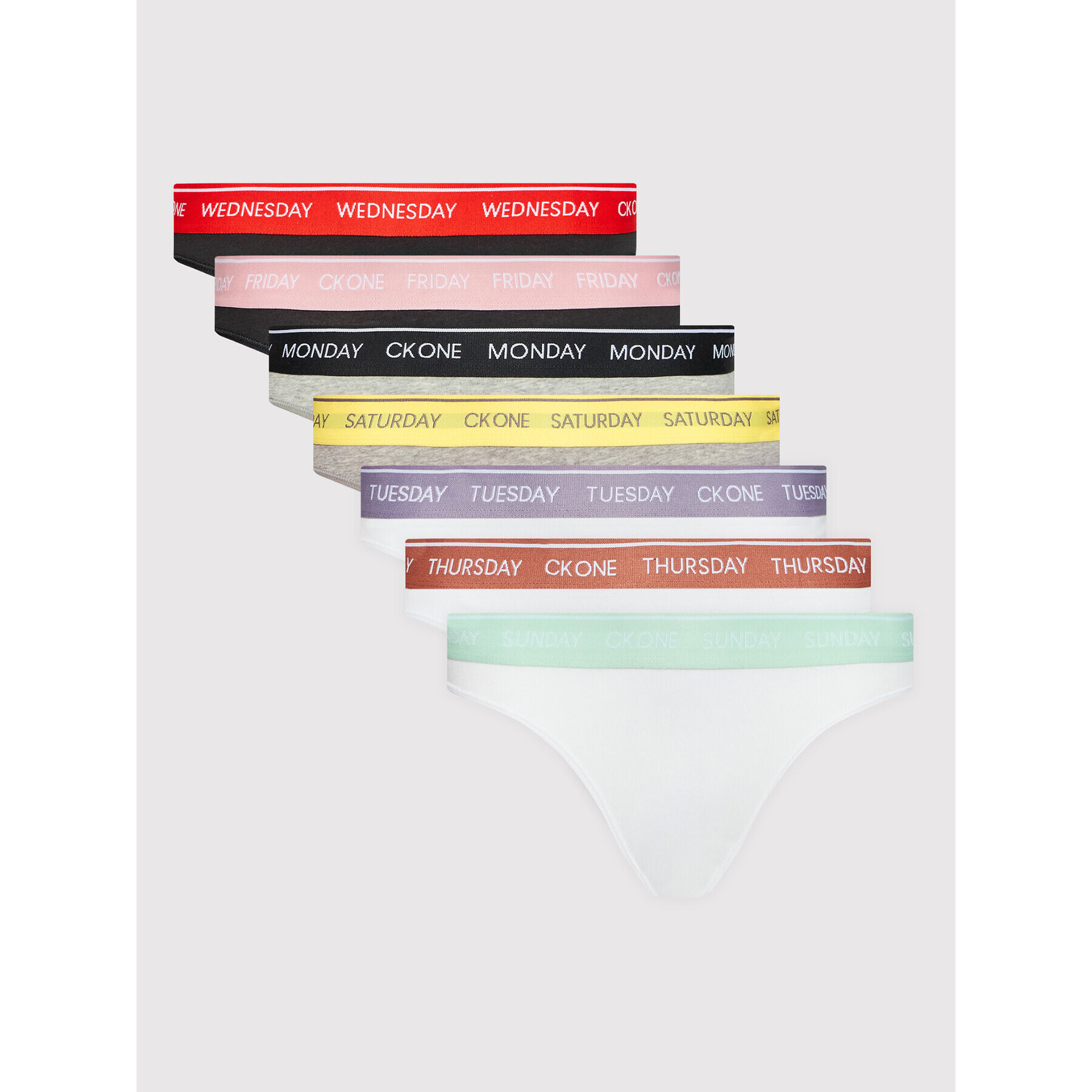 Calvin Klein Underwear Set 7 perechi de chiloți clasici 000QF5938E Colorat - Pled.ro