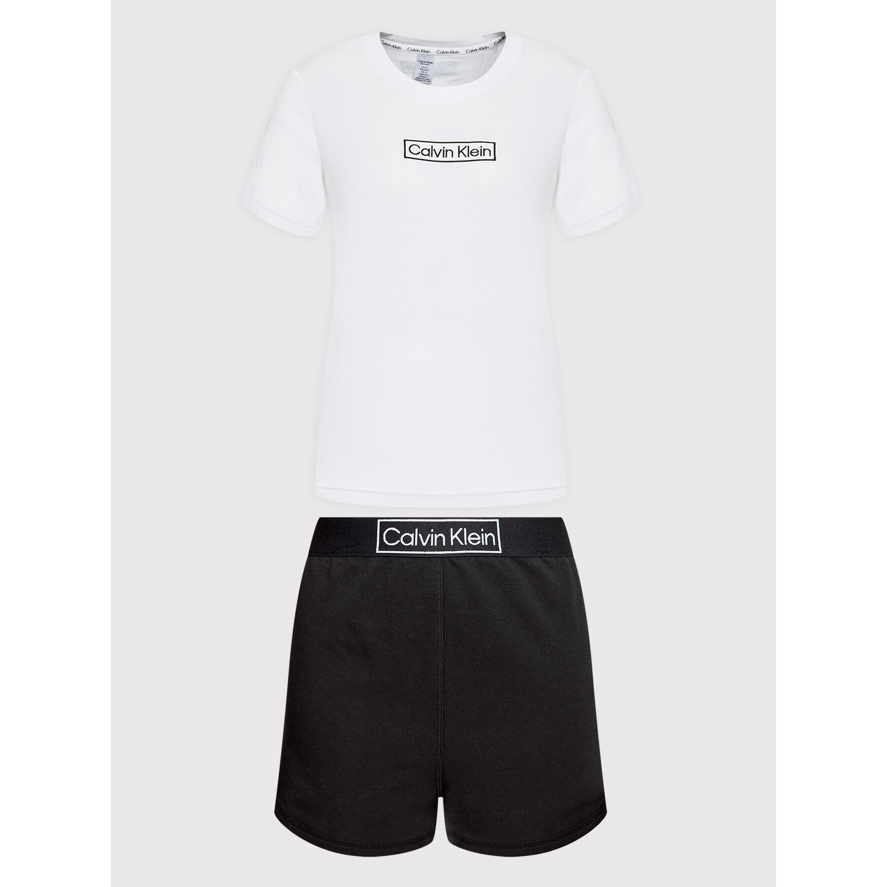 Calvin Klein Underwear Set tricou și pantaloni scurți sport 000QS6804E Colorat Regular Fit - Pled.ro