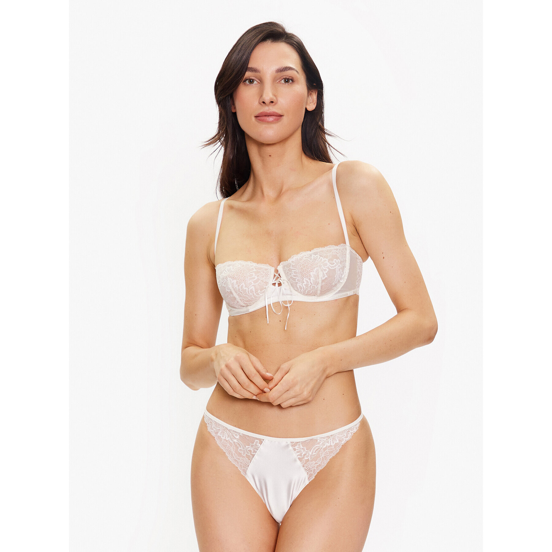 Calvin Klein Underwear Sutien Balconette 000QF7161E Écru - Pled.ro