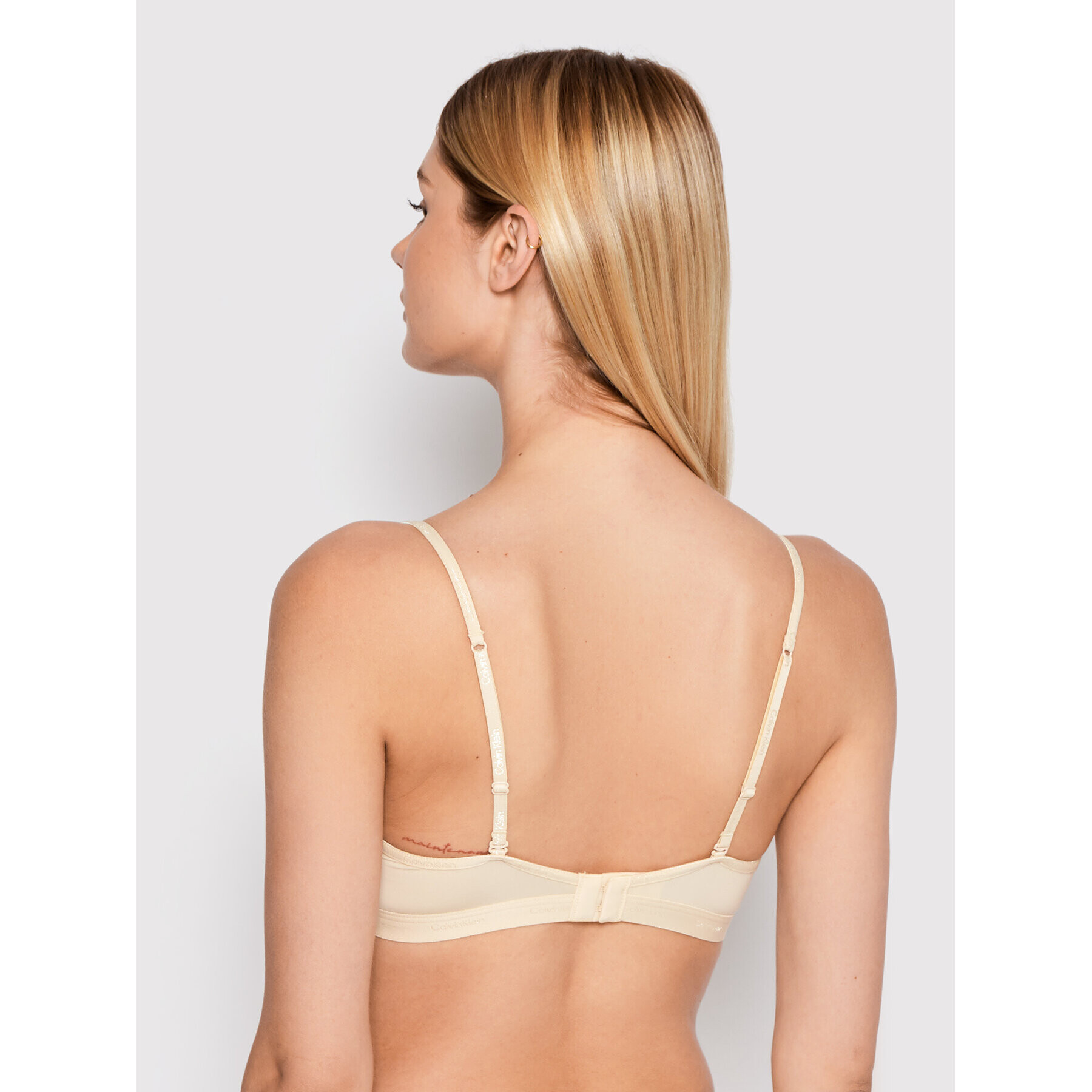 Calvin Klein Underwear Sutien Bralette 000QF6758E Bej - Pled.ro